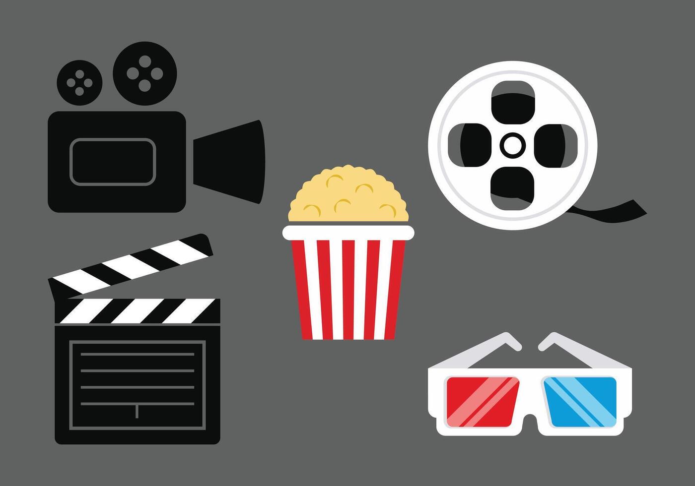 película y cine icono ilustración vector