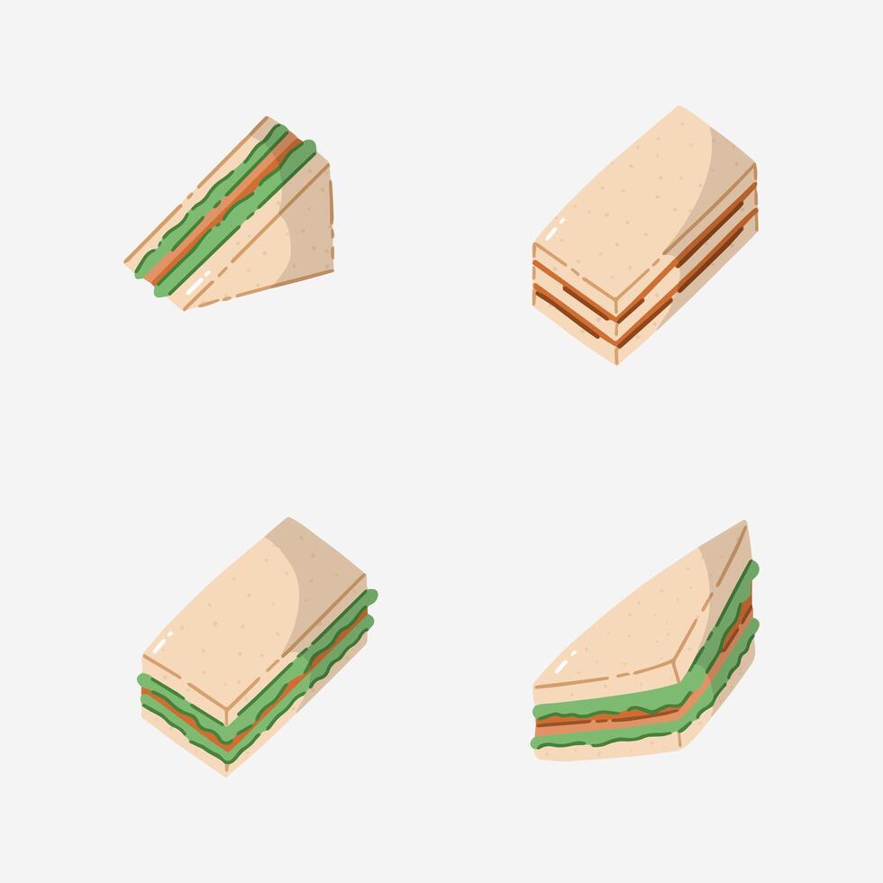 Sandwich hand drawn vector illustration