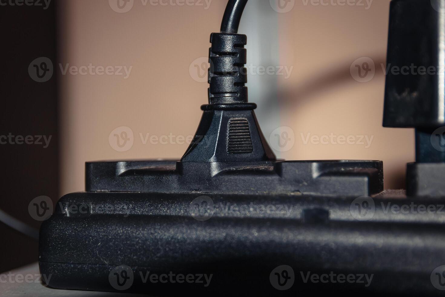 Socket, connected electrical device. Electricity consumption, high quality photo