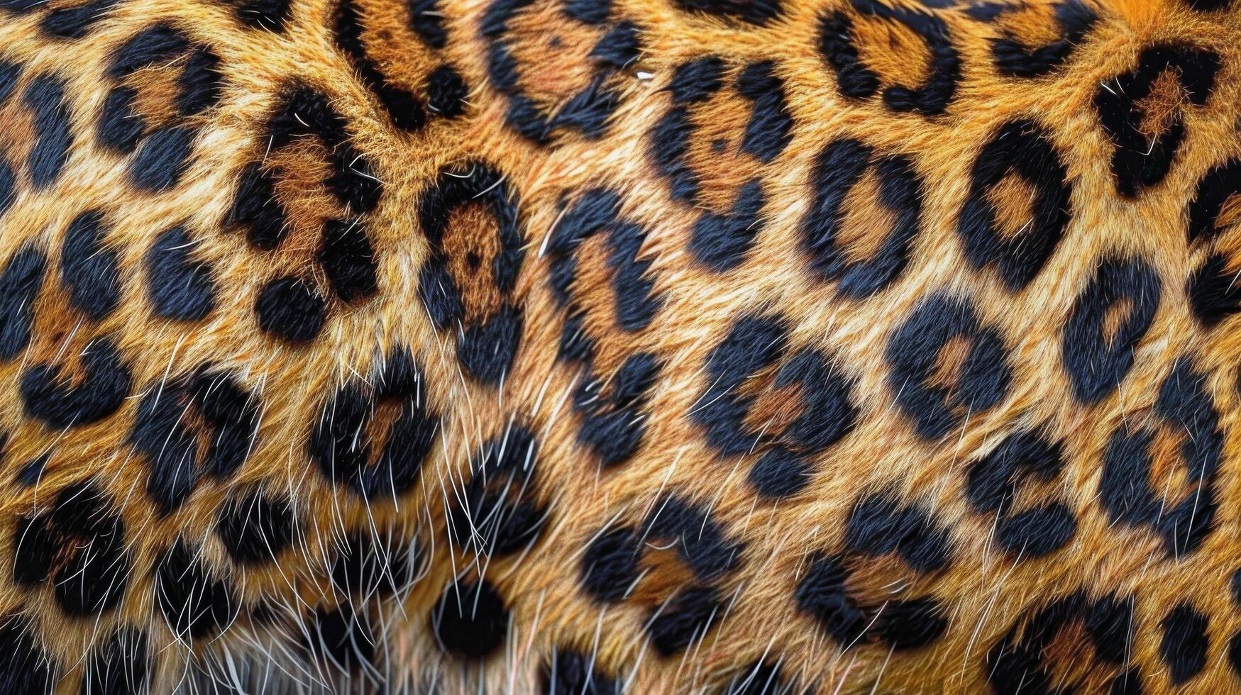 ai generado cerca arriba de leopardo piel foto