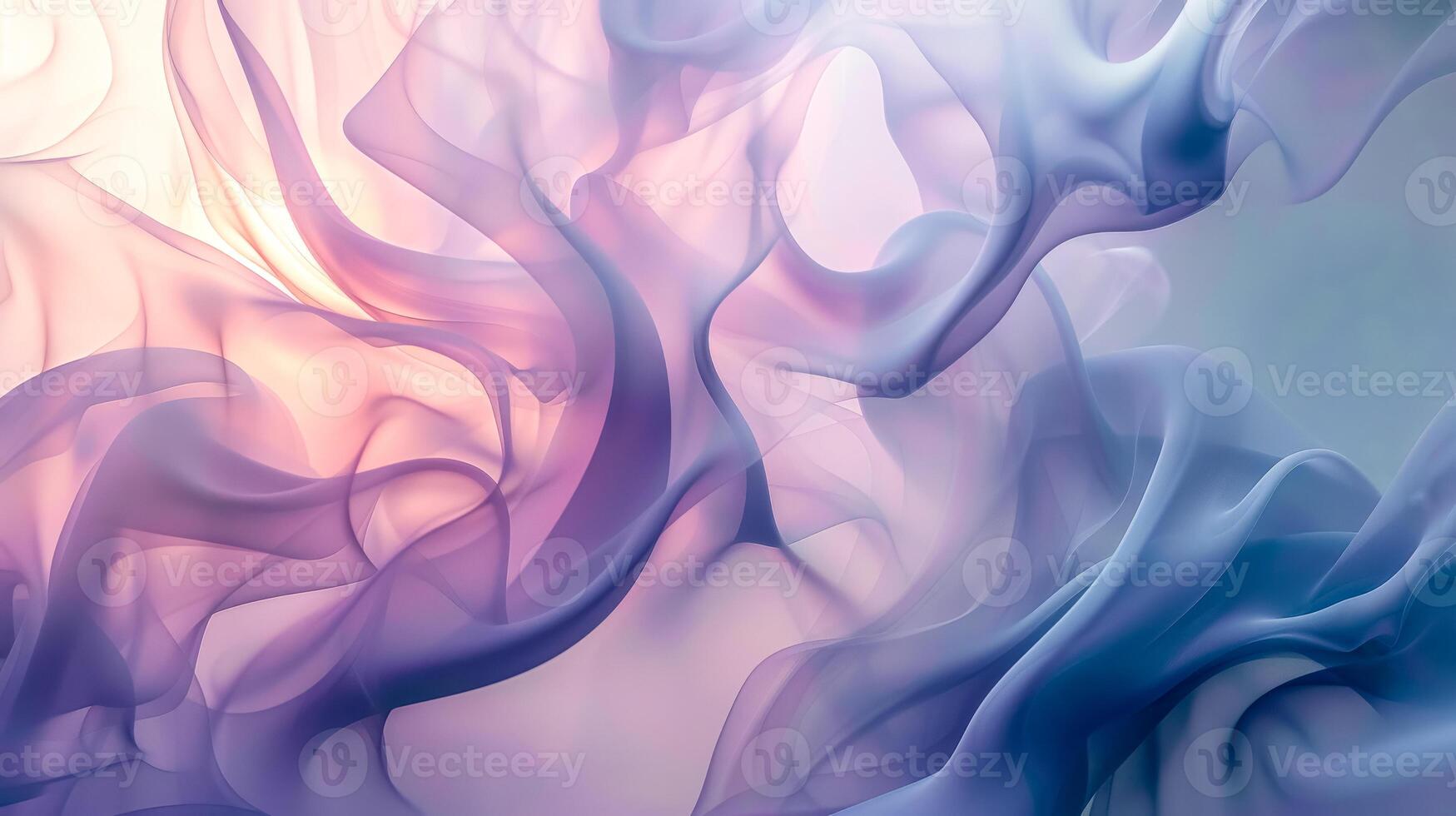 AI Generated Abstract colorful silk waves background photo