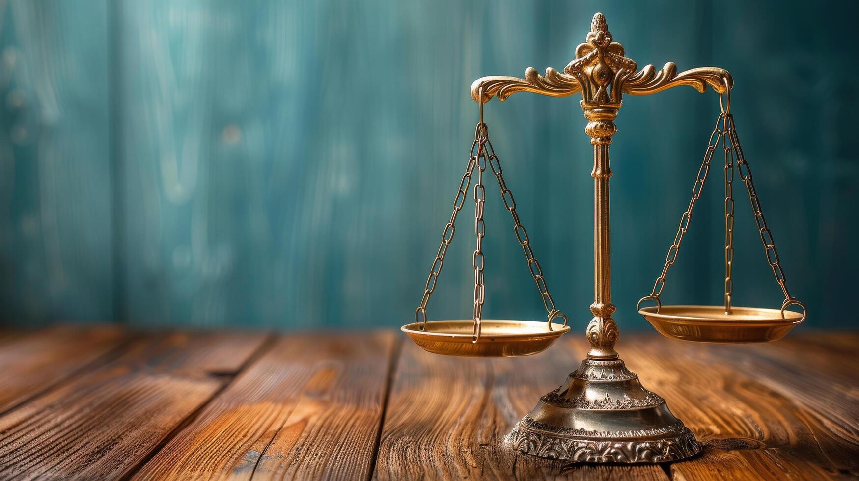 AI generated Close Up of a Scale and a Scale of Justice photo