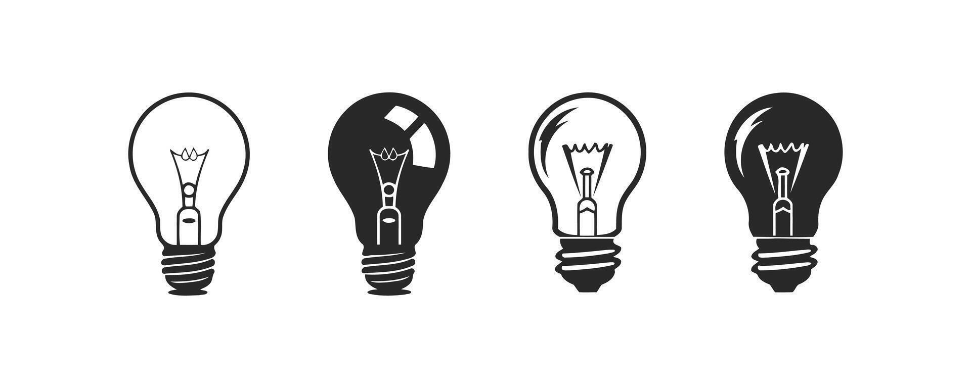 Bulb icon set. Vector illustration design.