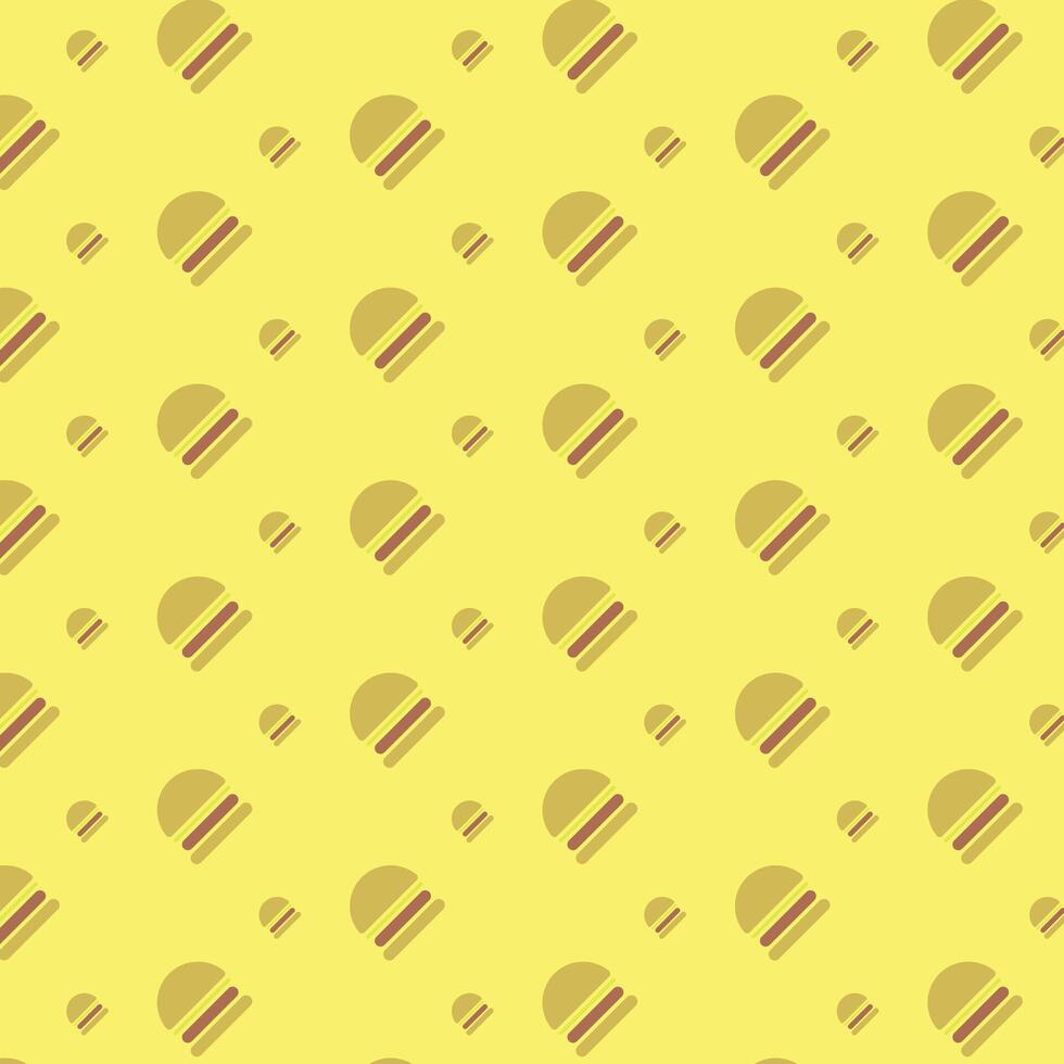 Flat Hamburger seamless pattern background vector