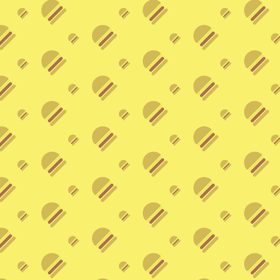 Flat Hamburger seamless pattern background vector