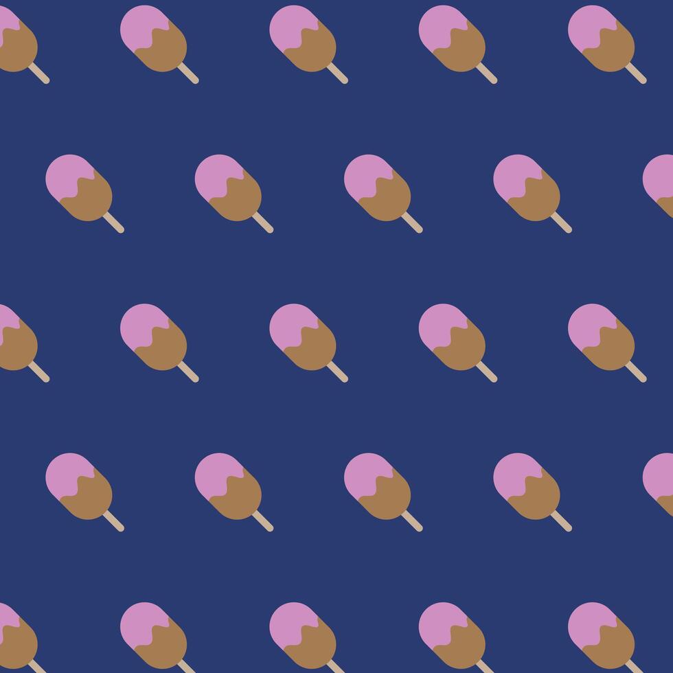 Ice cream seamless pattern vector. vector