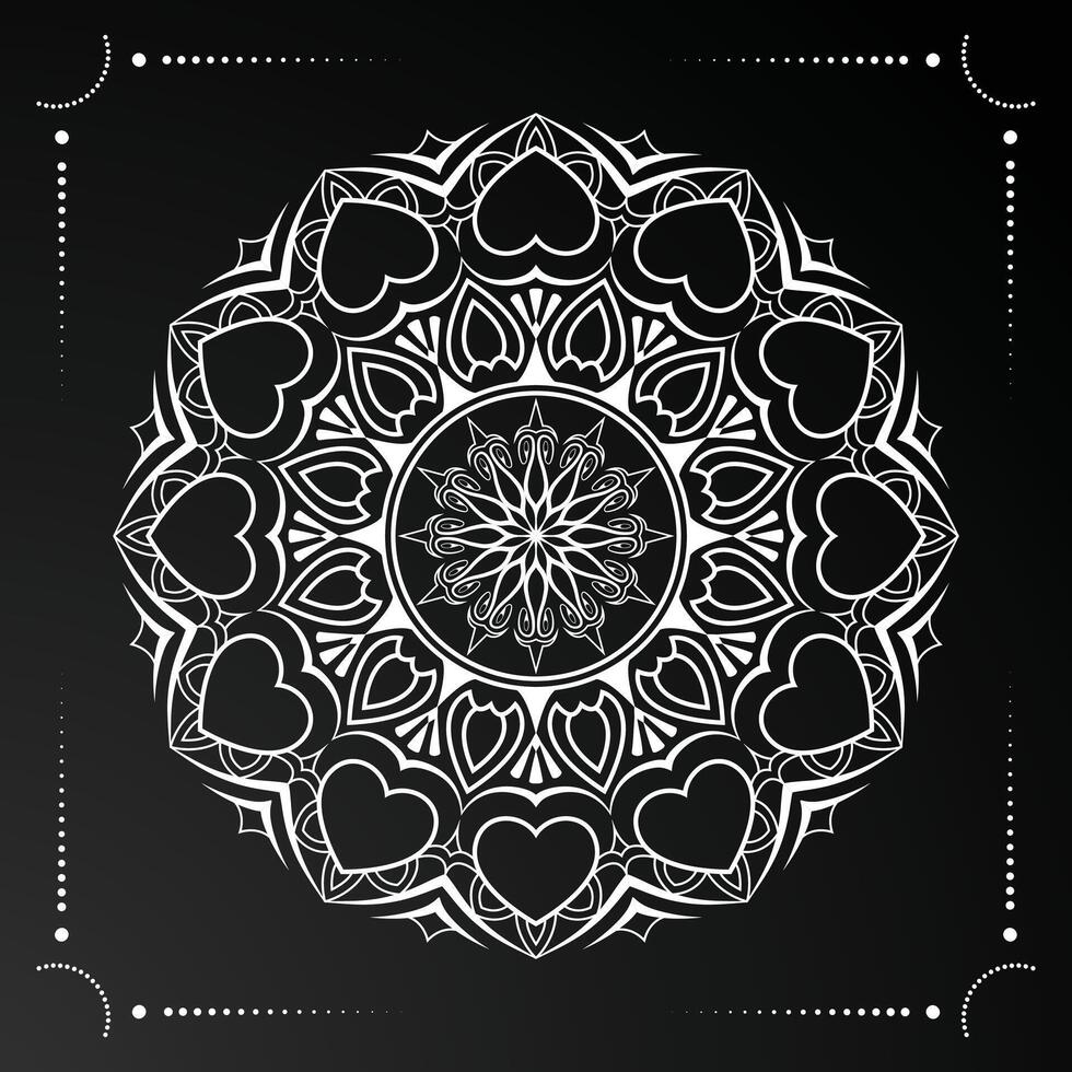 luxury mandala background with golden pattern vector