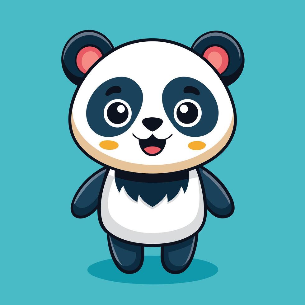 Cute Panda cartoon animal vector illustration