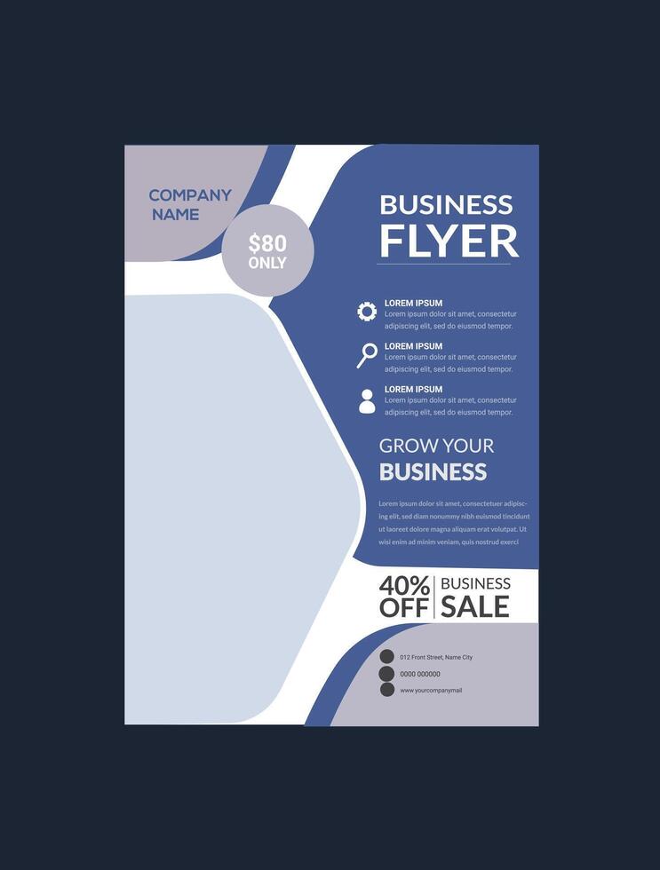 Corporate business  Flyer Design vector