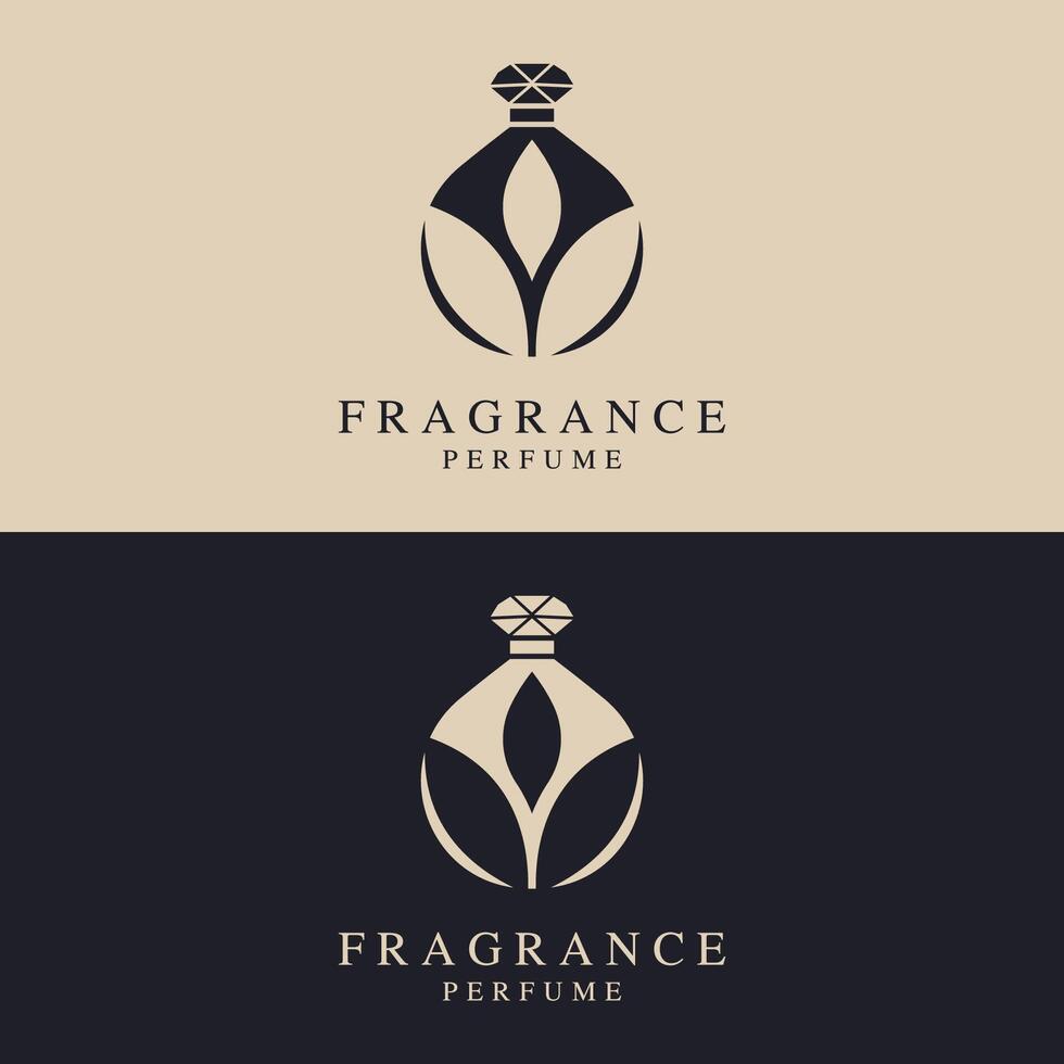 Vector Perfume Bottle Creative Logo Template. Perfect for your Perfume Shop Business or Brand.
