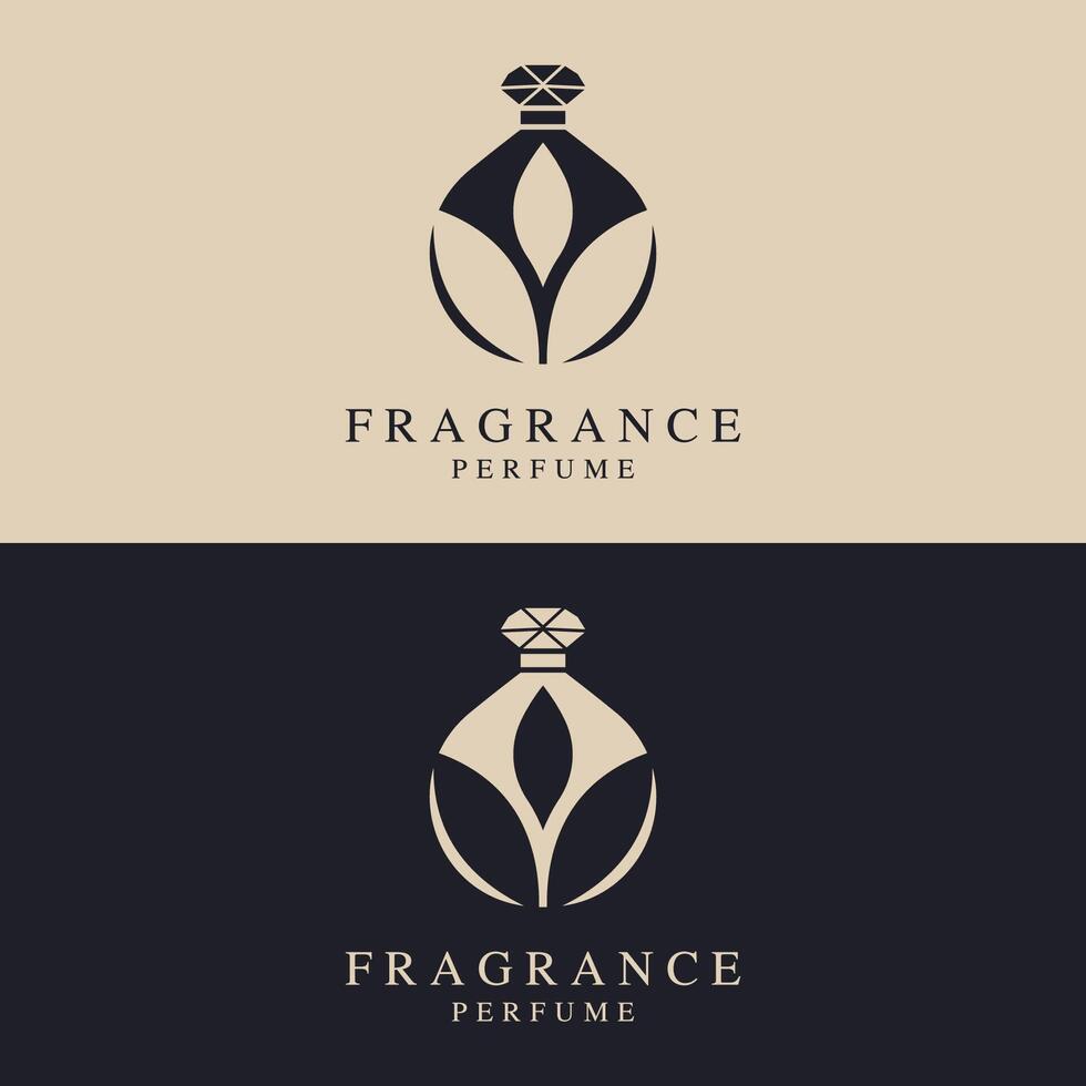 Vector Perfume Bottle Creative Logo Template. Perfect for your Perfume Shop Business or Brand.