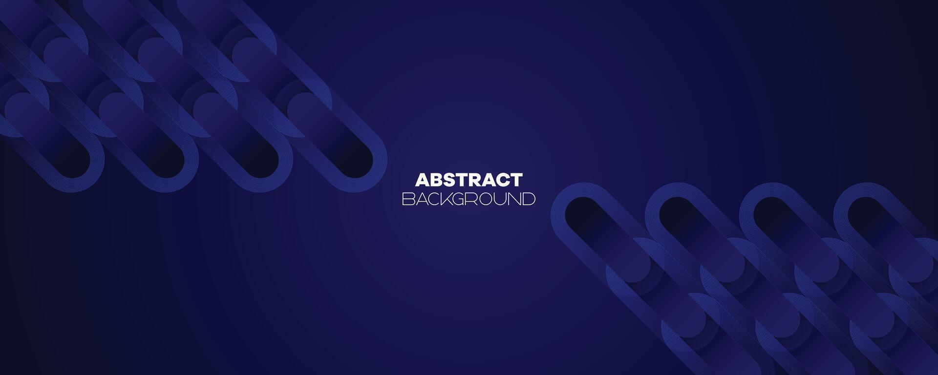 Abstract Dark Blue Waving circles lines Technology Banner Background. Modern Navy Blue gradient with glowing lines shiny geometric diagonal shape for brochure, cover, poster, banner, website, header vector