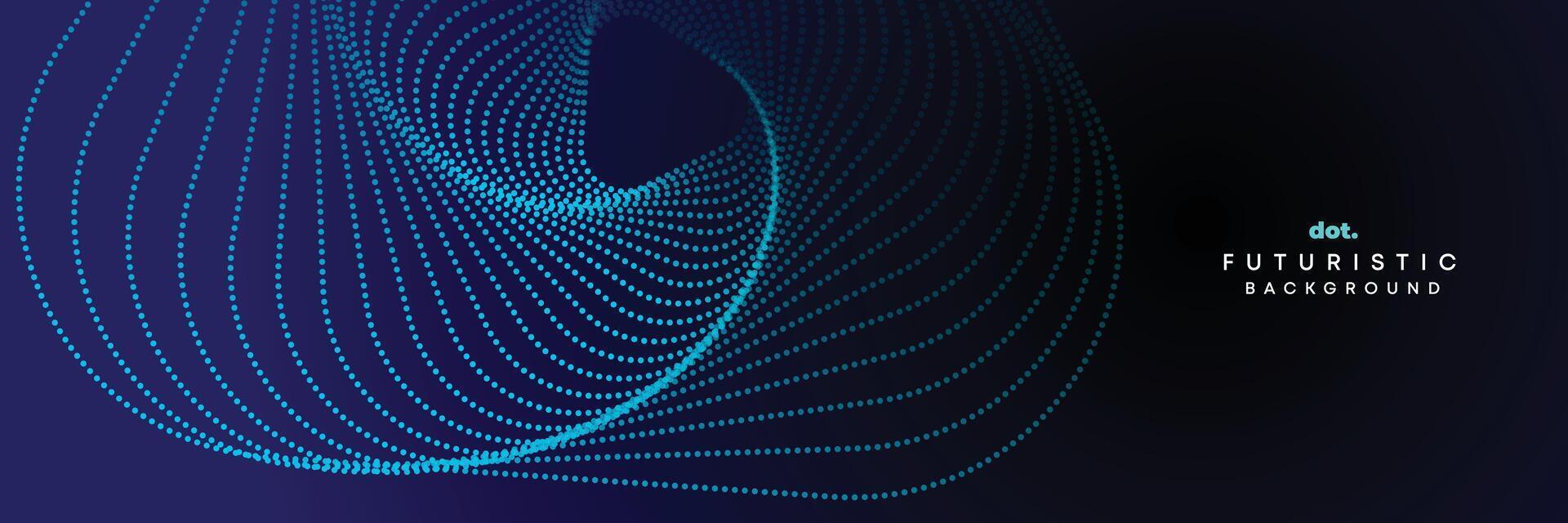 Abstract Blue, Green Gradient Flowing Dot Waving Particle geometric Technology Background. Digital Futuristic Purple, Pink Gradient Dotted Wave. Concept For Science, Music cover, website, header vector