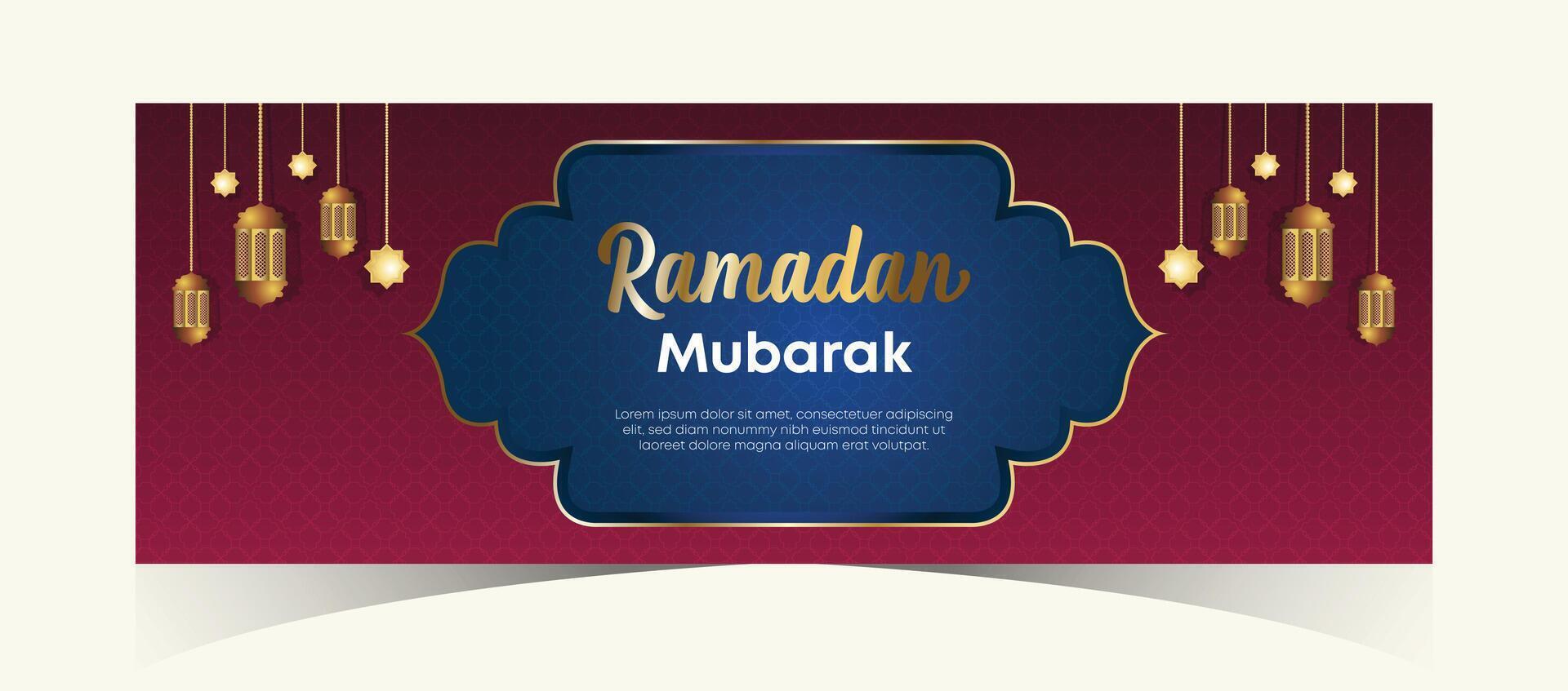 Ramadan Kareem Web Background Super Sale Banner with Podium for Display of product. Ramadan Mega Big Sale Promotion Poster and Social Media Post. Islamic Special Offer Promotion Banner Design Template vector