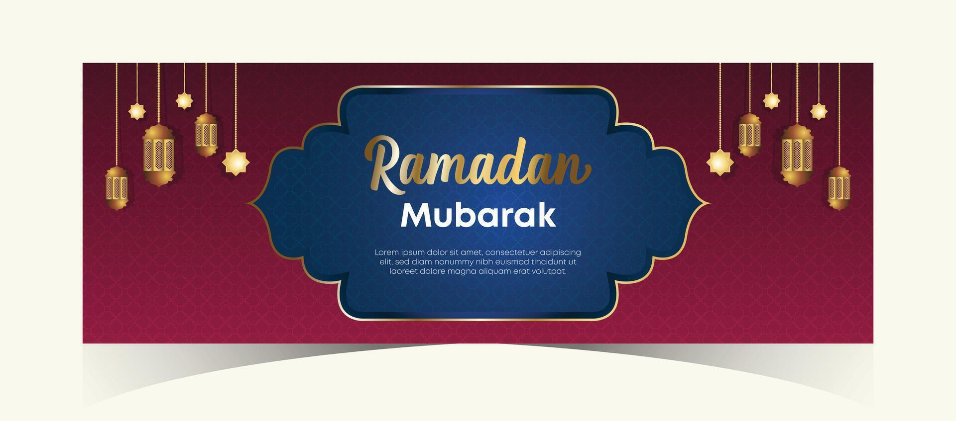 Ramadán kareem web antecedentes súper rebaja bandera con podio para monitor de producto. Ramadán mega grande rebaja promoción póster y social medios de comunicación correo. islámico especial oferta promoción bandera diseño modelo vector