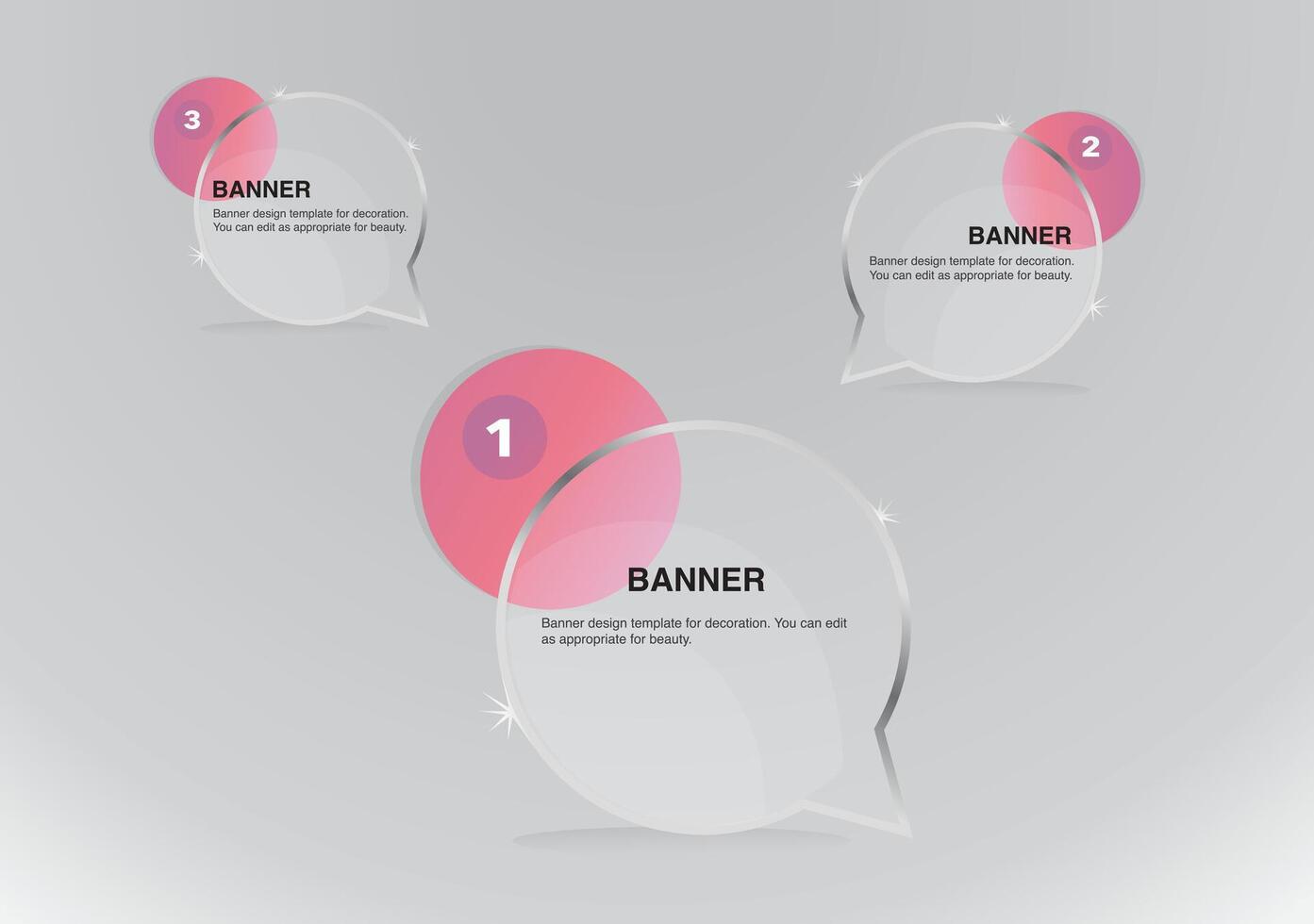 chat bubbles glowing frame banner on background vector