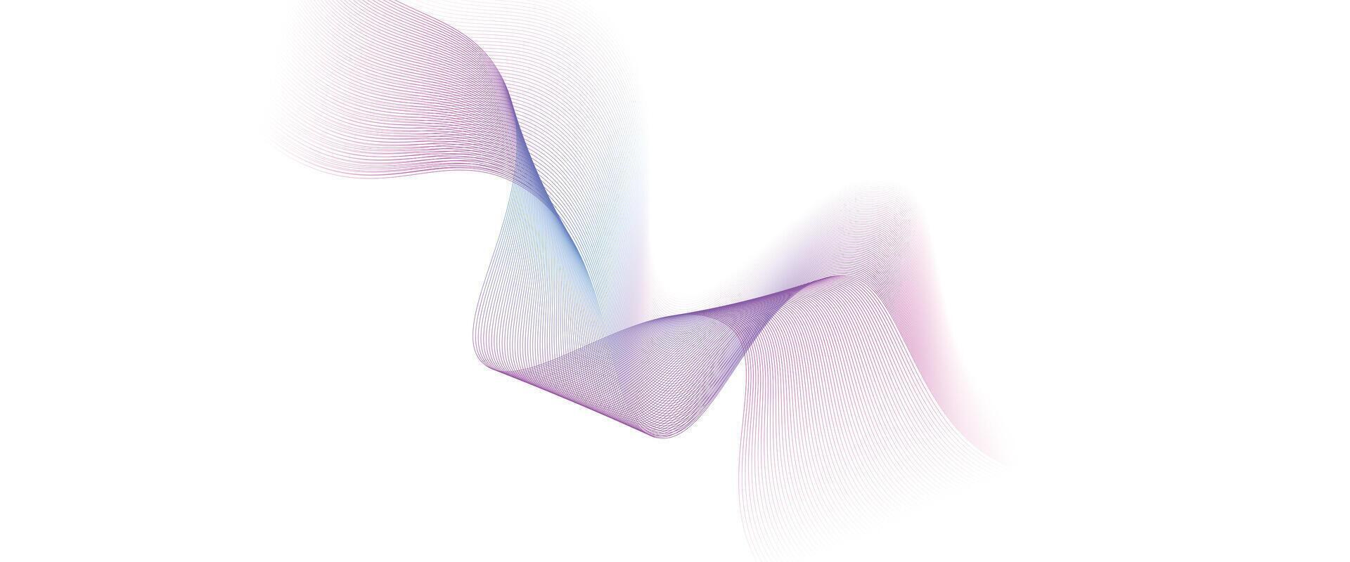 Purple Sky Blue Green Abstract Digital Technology Banner Waving Lines Background. Navy Blue pink gradient with Future technology Diagonal glowing shiny geometric shape for cover, website, header vector