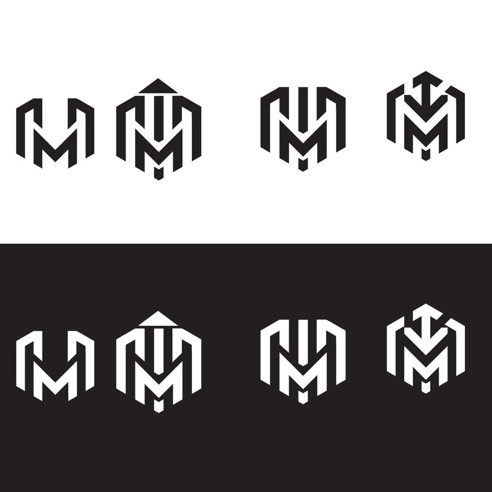 HM Letter Icon Logo vector