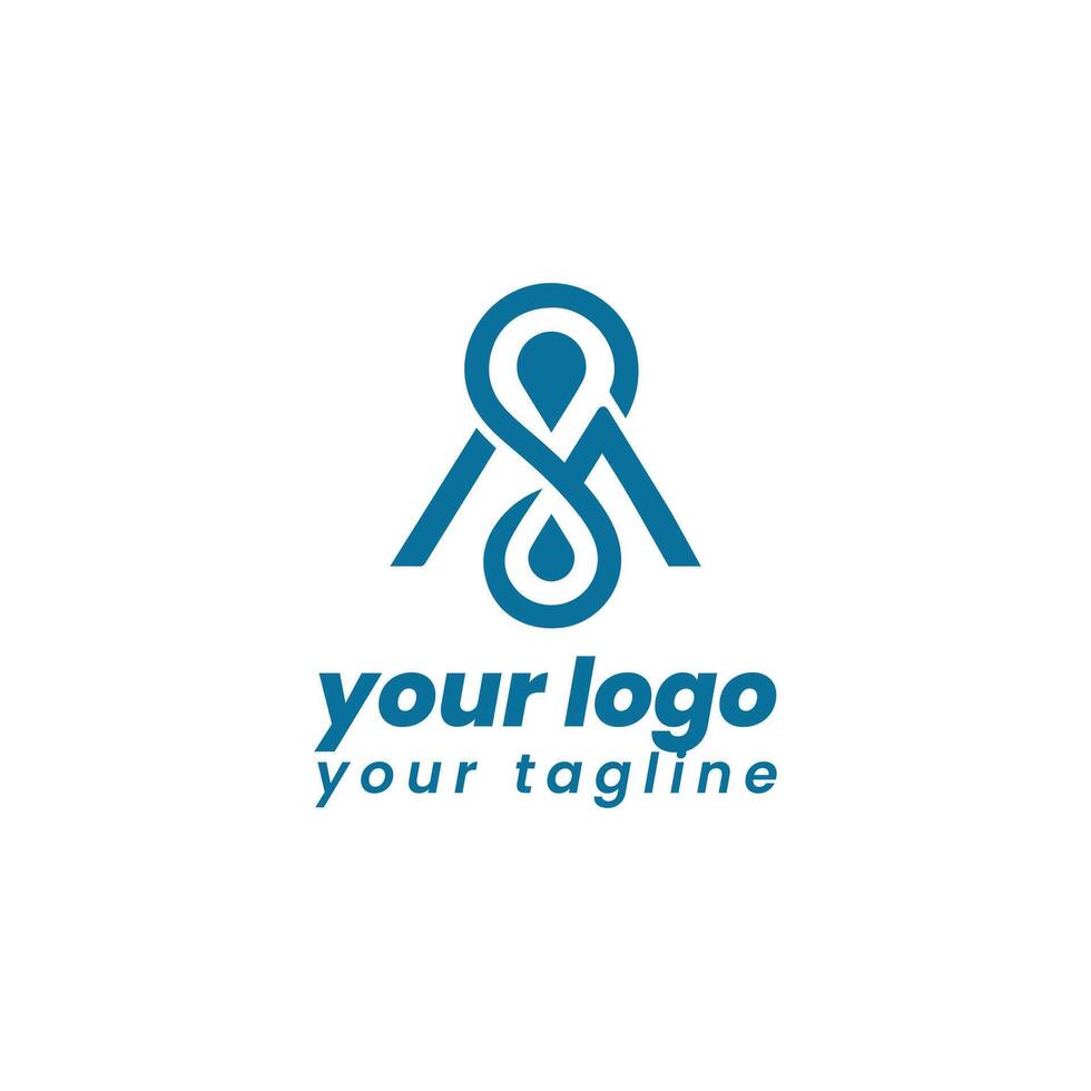 WS Letter Logo Design vector