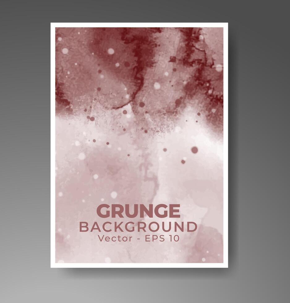 Cover template with watercolor background. Design for your cover, date, postcard, banner, logo. vector