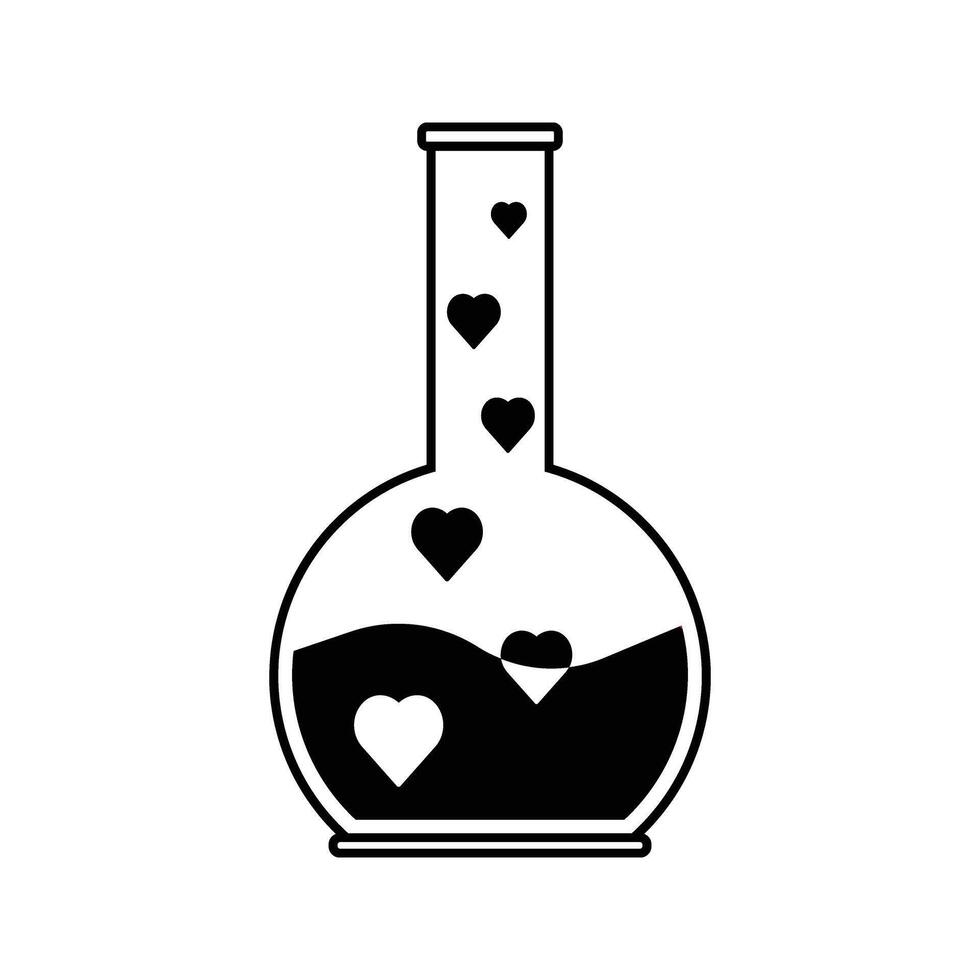 illustration of love potion icon vector