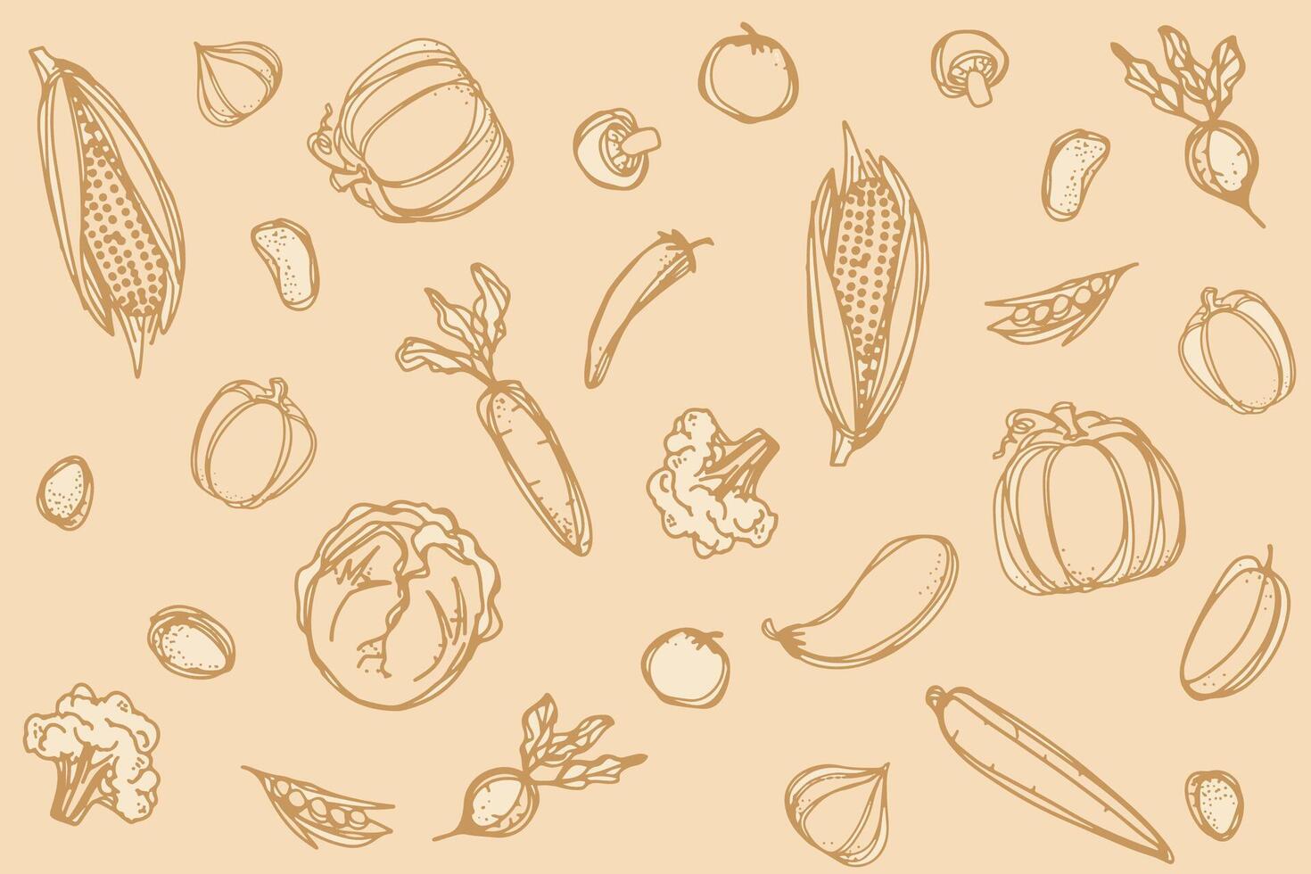 Bundle of vegetables vector