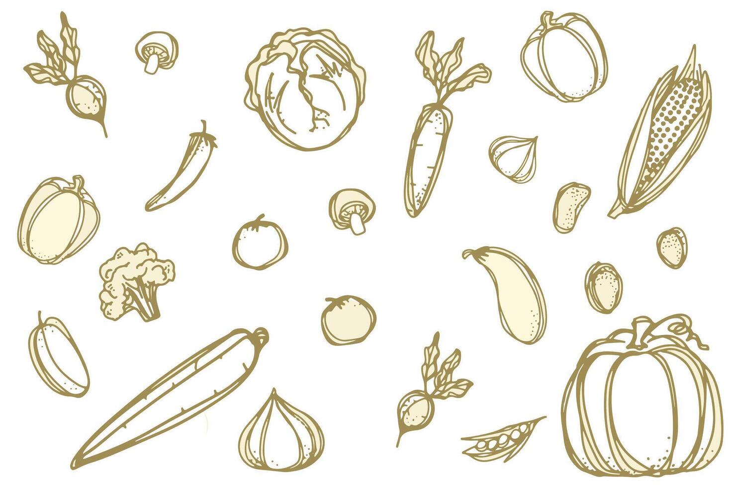 Bundle of vegetables vector