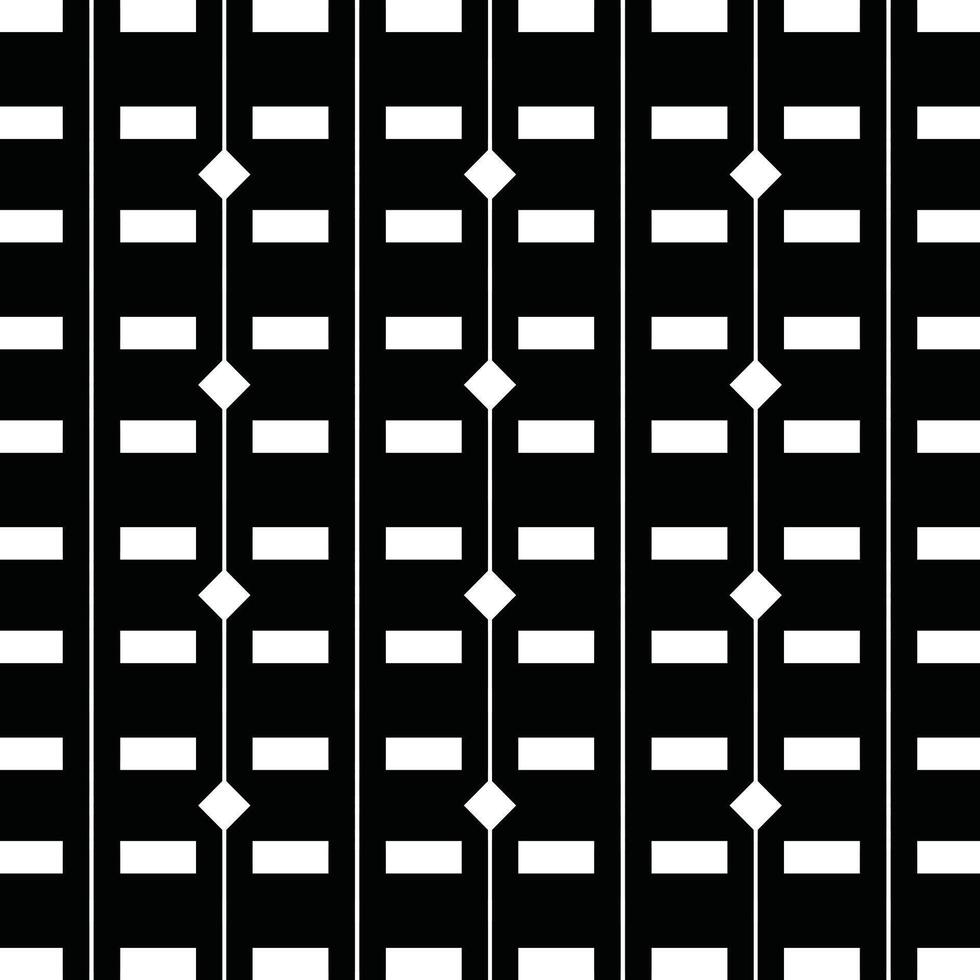 Seamless geometric pattern. Vector illustration. Black and white.