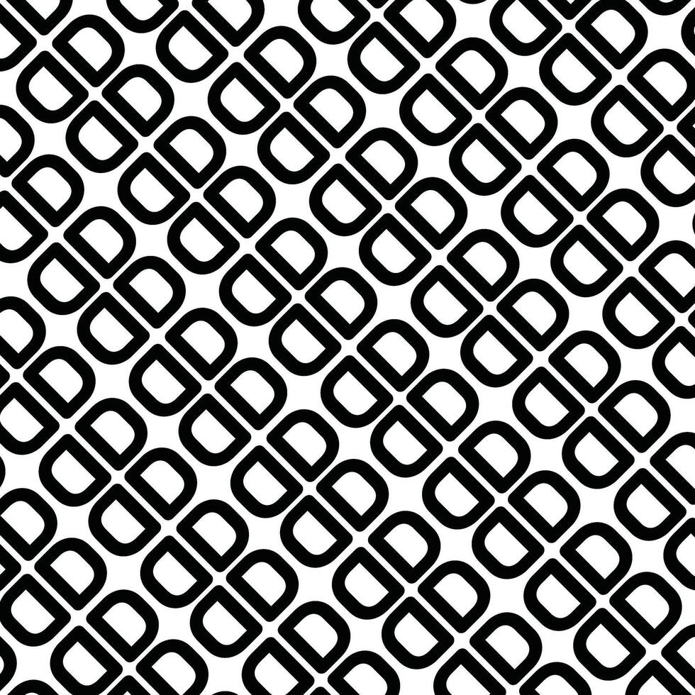 Seamless geometric pattern. Vector illustration. Black and white.