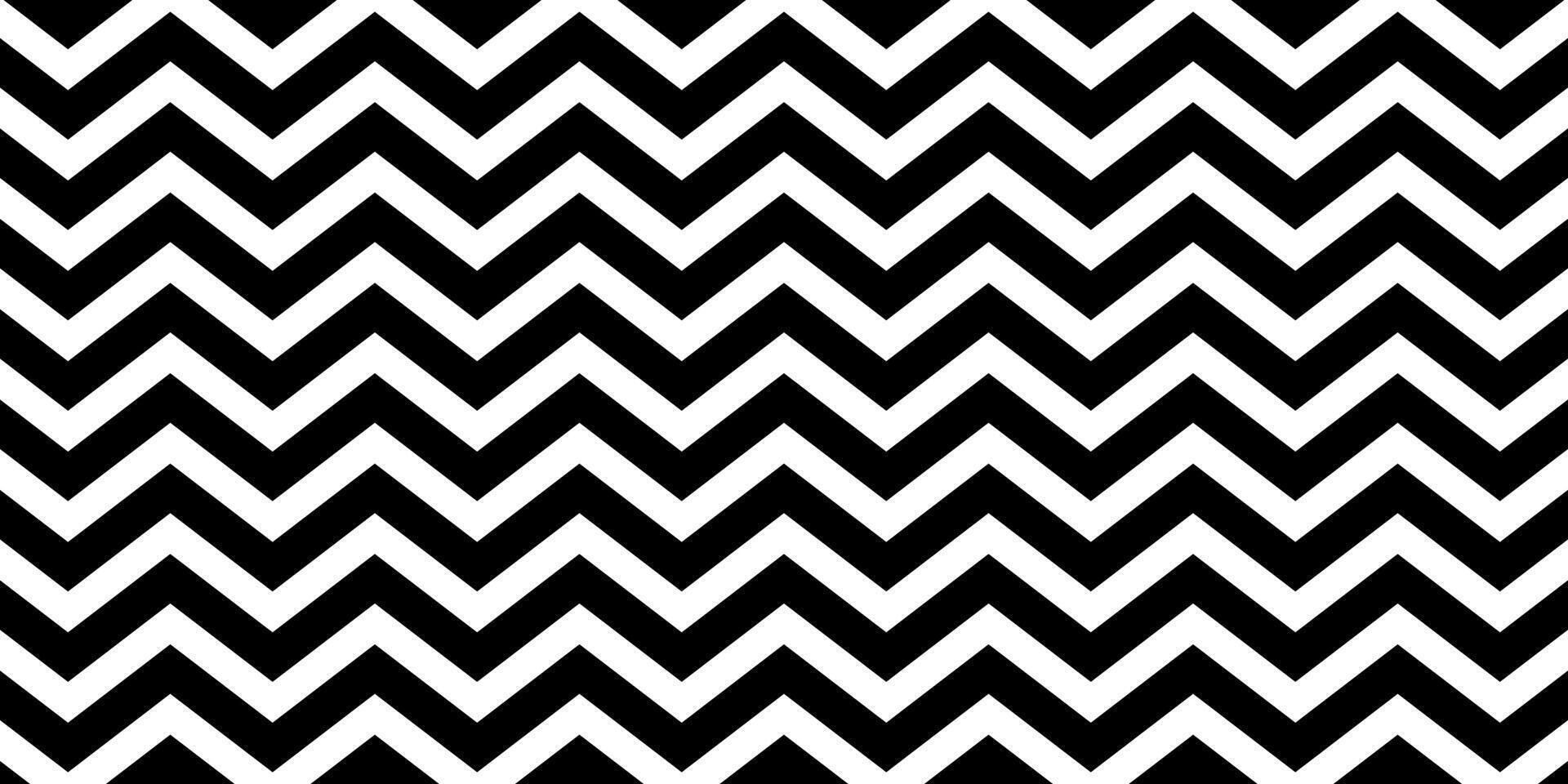 Zigzag chevron pattern in black vector. vector