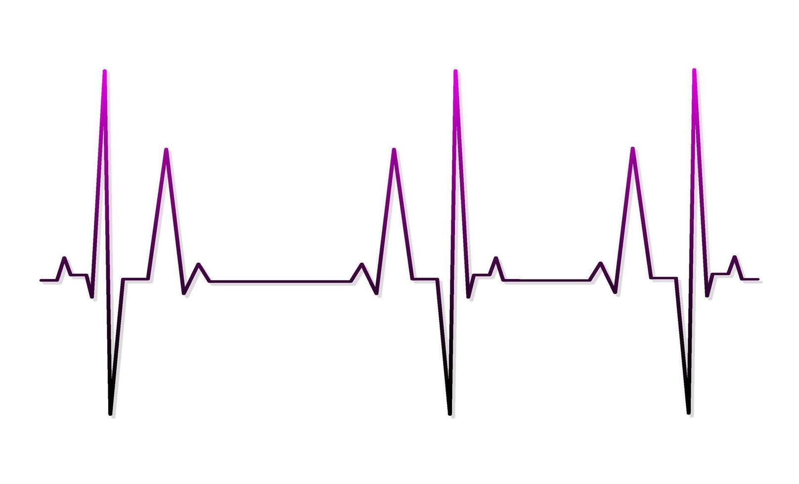 ECG heart beat line icon symbol, Heart beat pulse hospital logo sign. Vector. vector