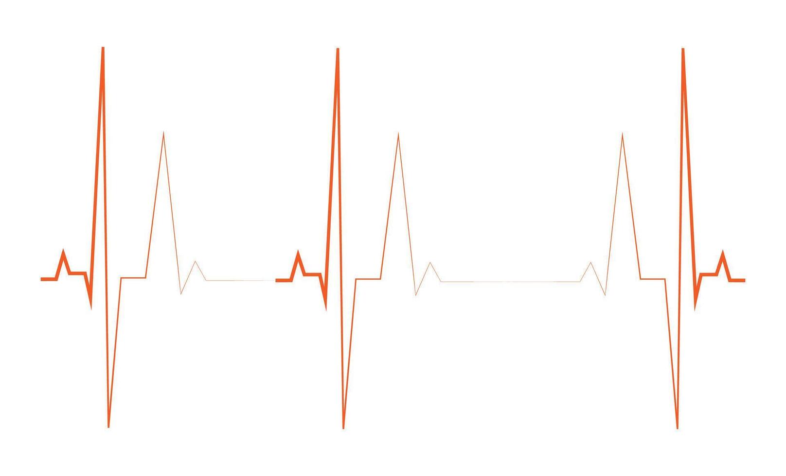 ECG heart beat line icon symbol, Heart beat pulse hospital logo sign. Vector. vector