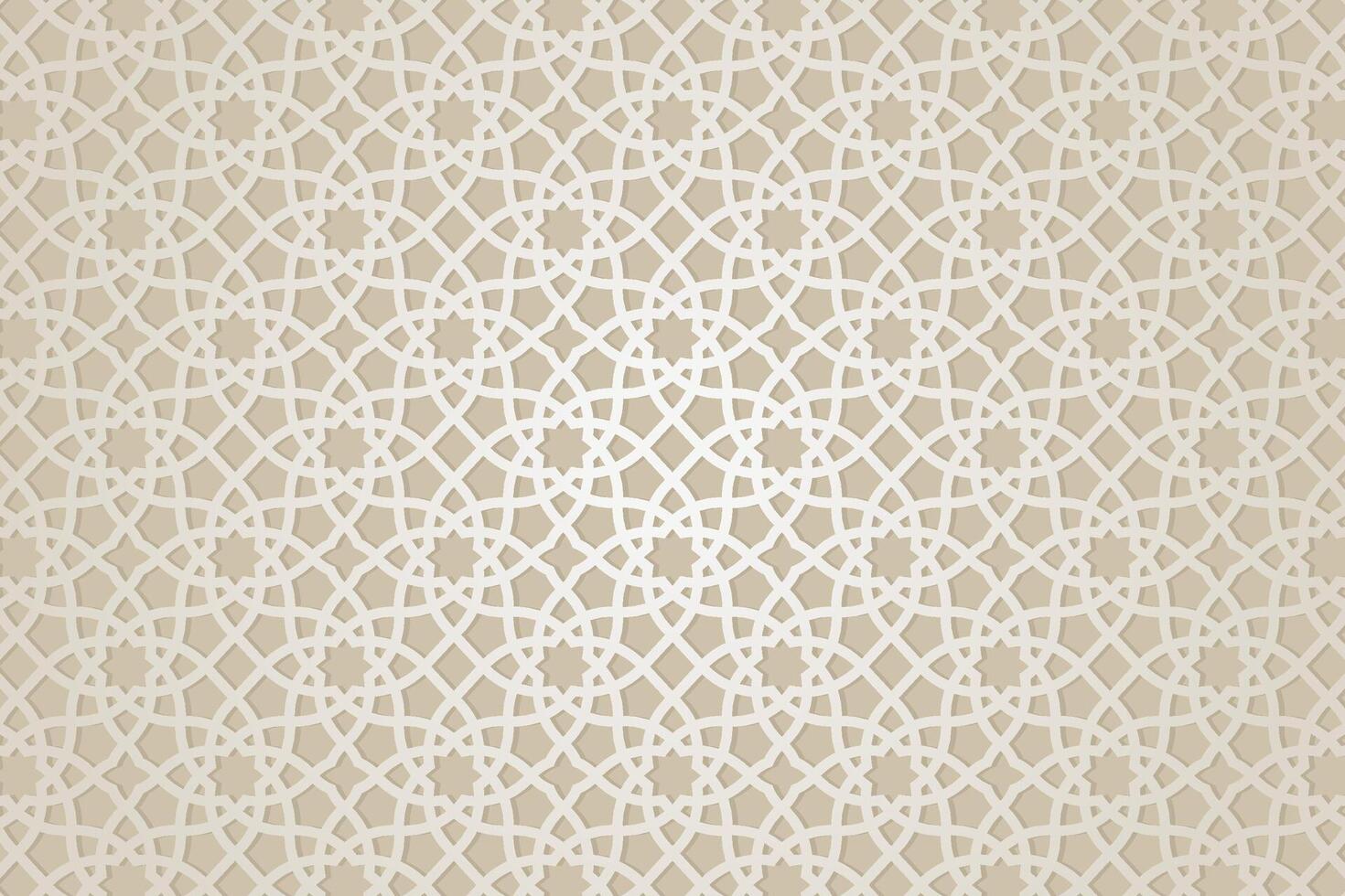 Flat arabic mosaic pattern background vector