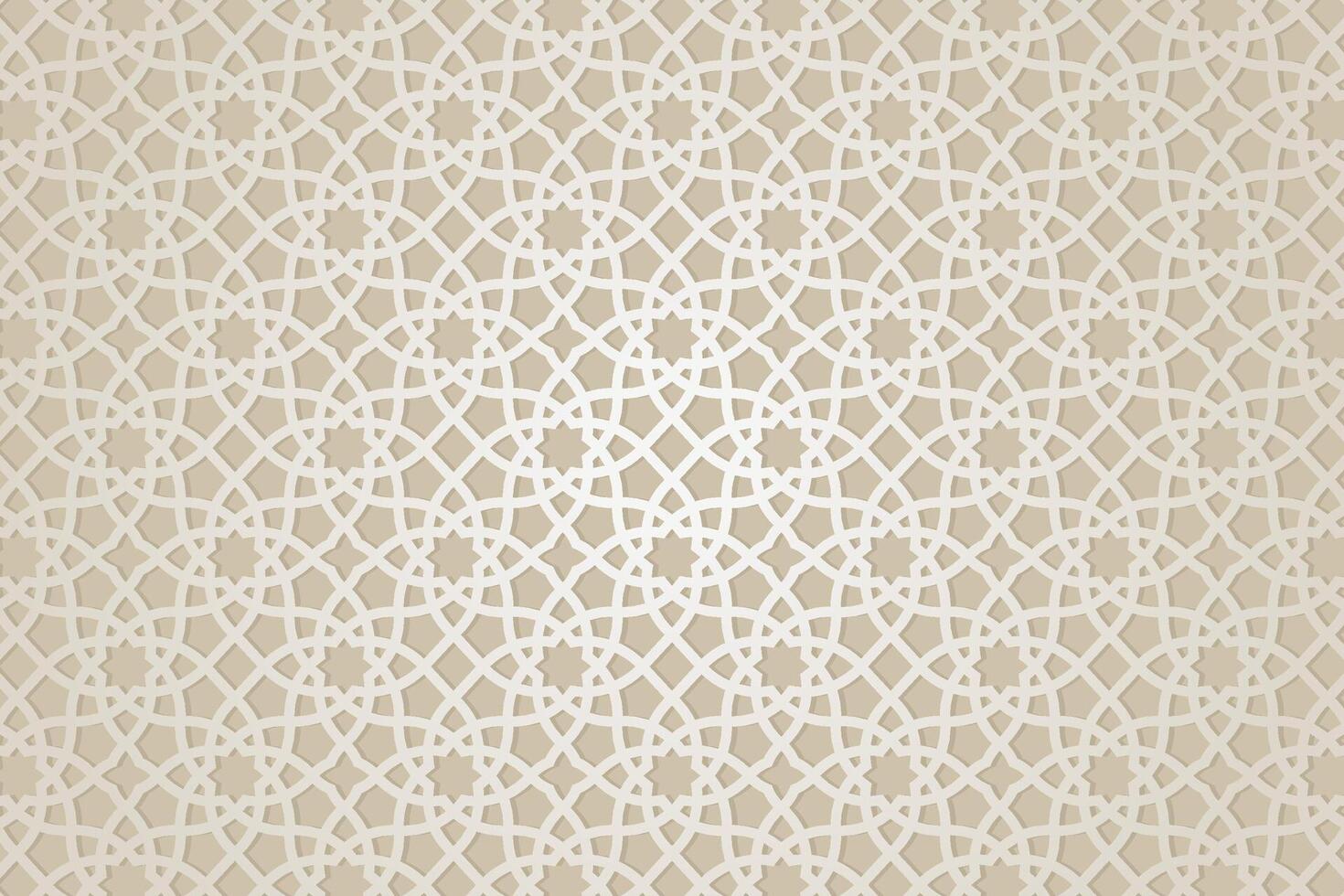 Flat arabic mosaic pattern background vector