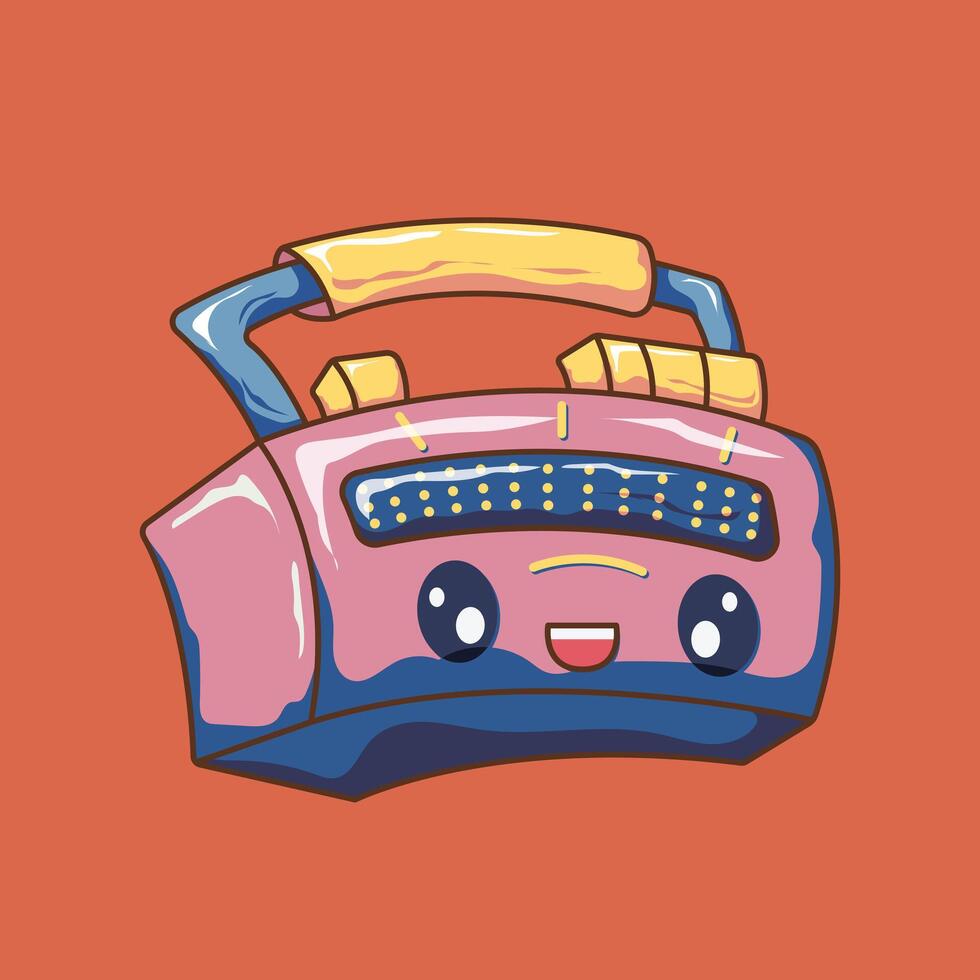 cute radio technology tool vector illustration.