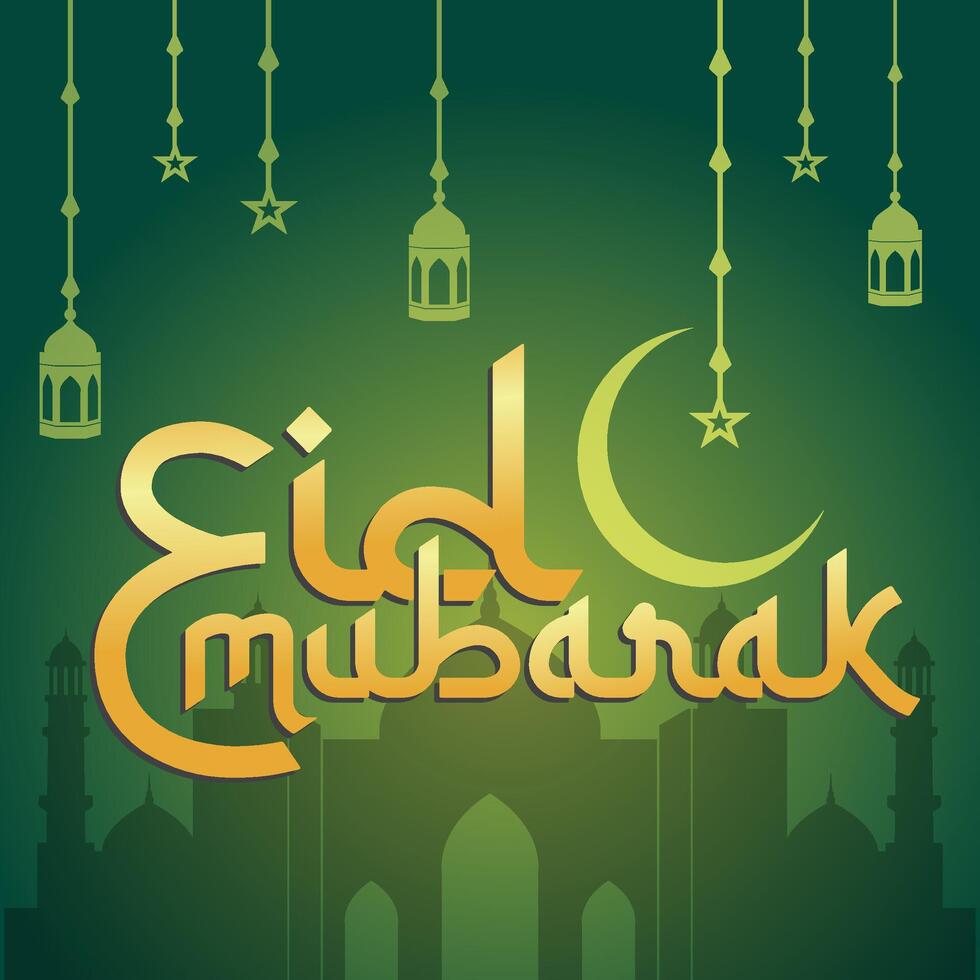 Eid Mubarak vector design