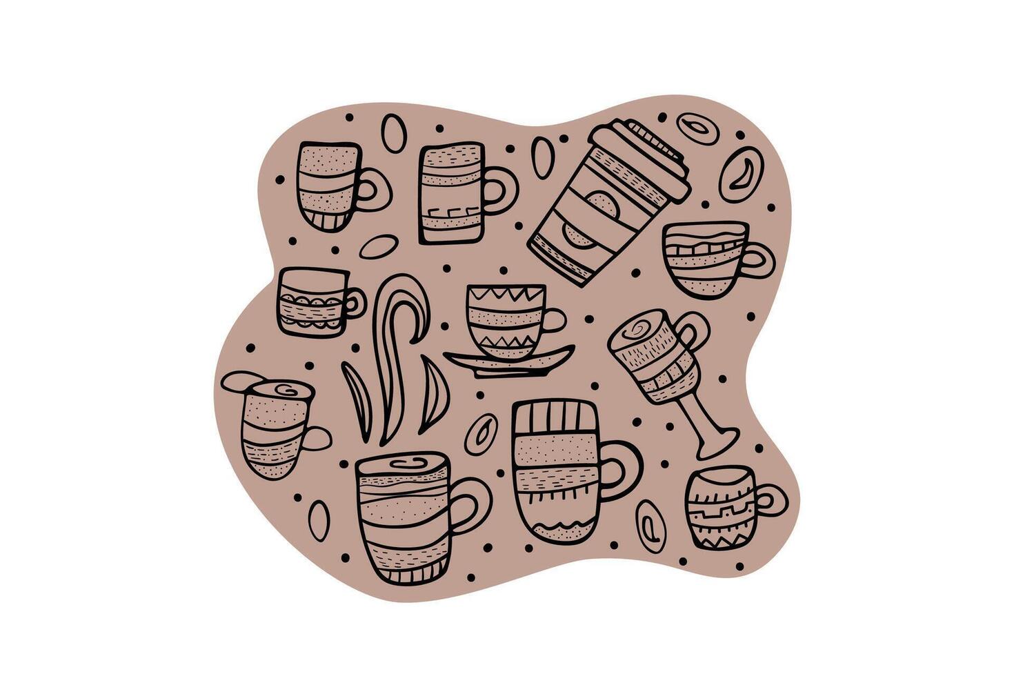 More coffe please lettering. Vector illustration.