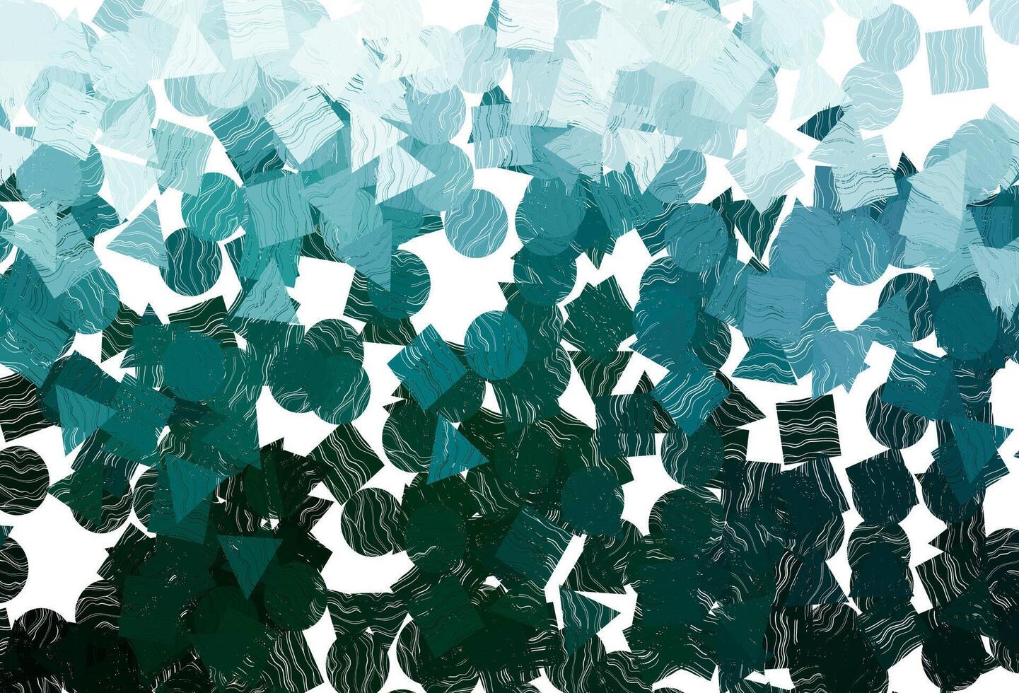 Dark  green vector pattern in polygonal style with circles.