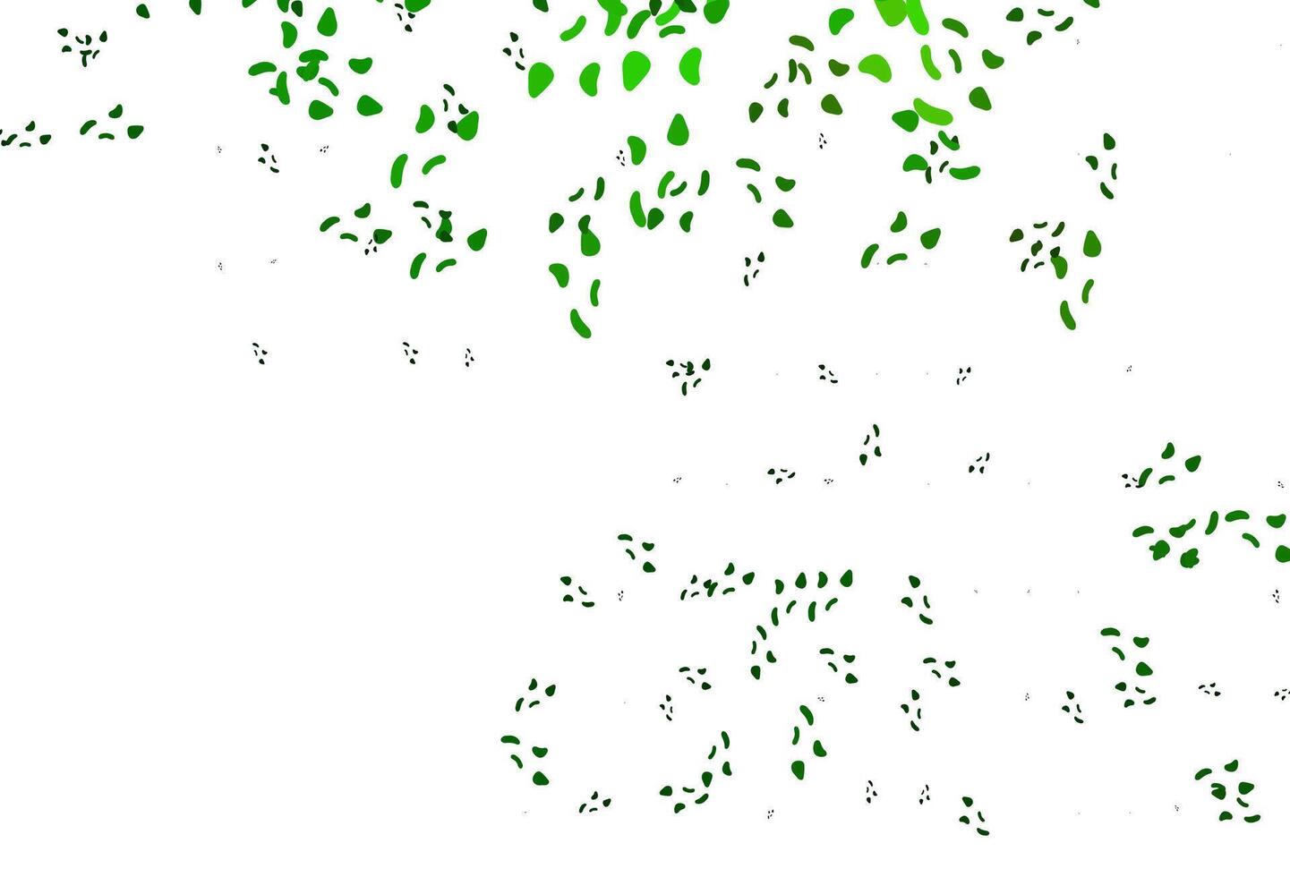 textura de vector verde claro con formas aleatorias.