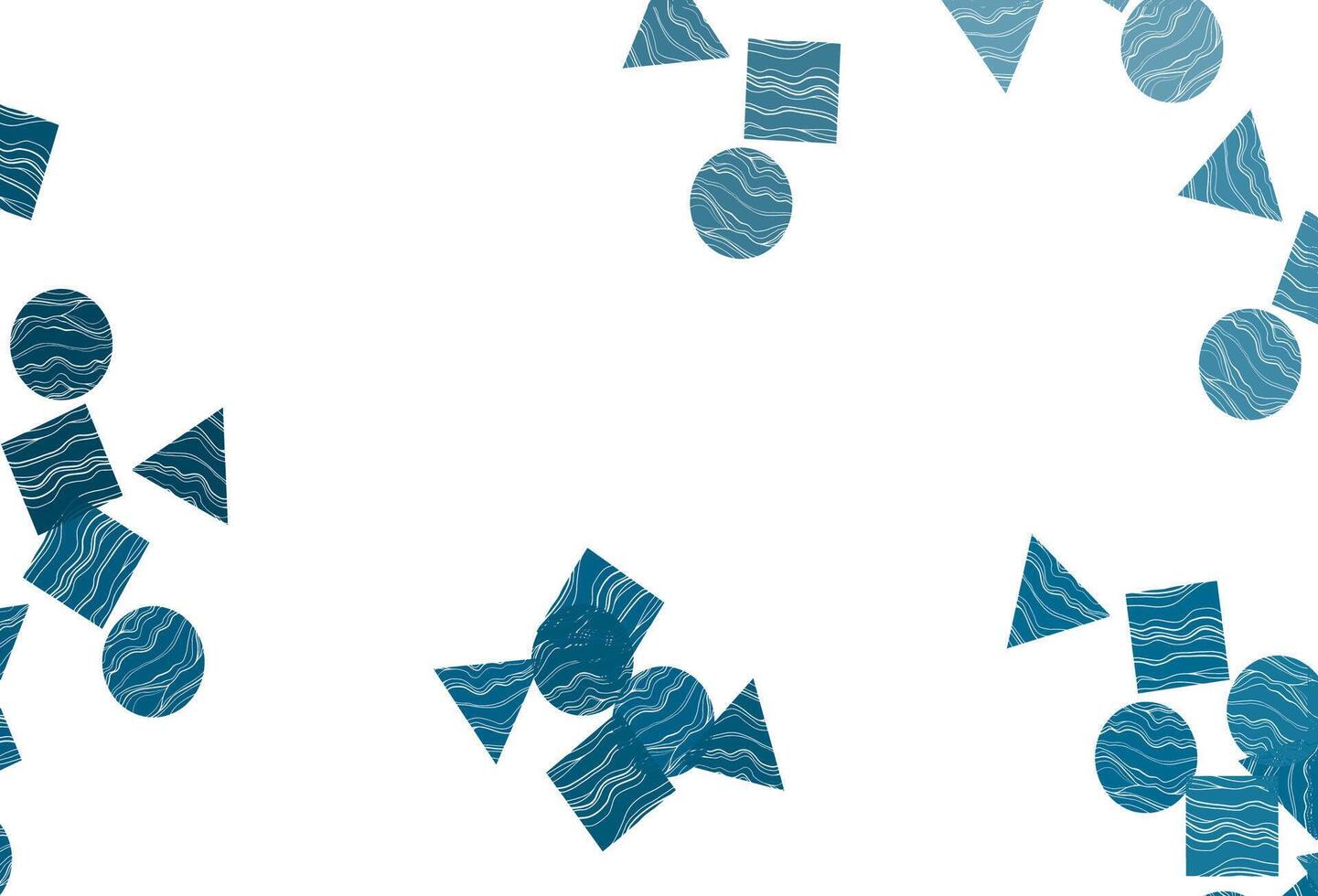 Light BLUE vector cover in polygonal style with circles.