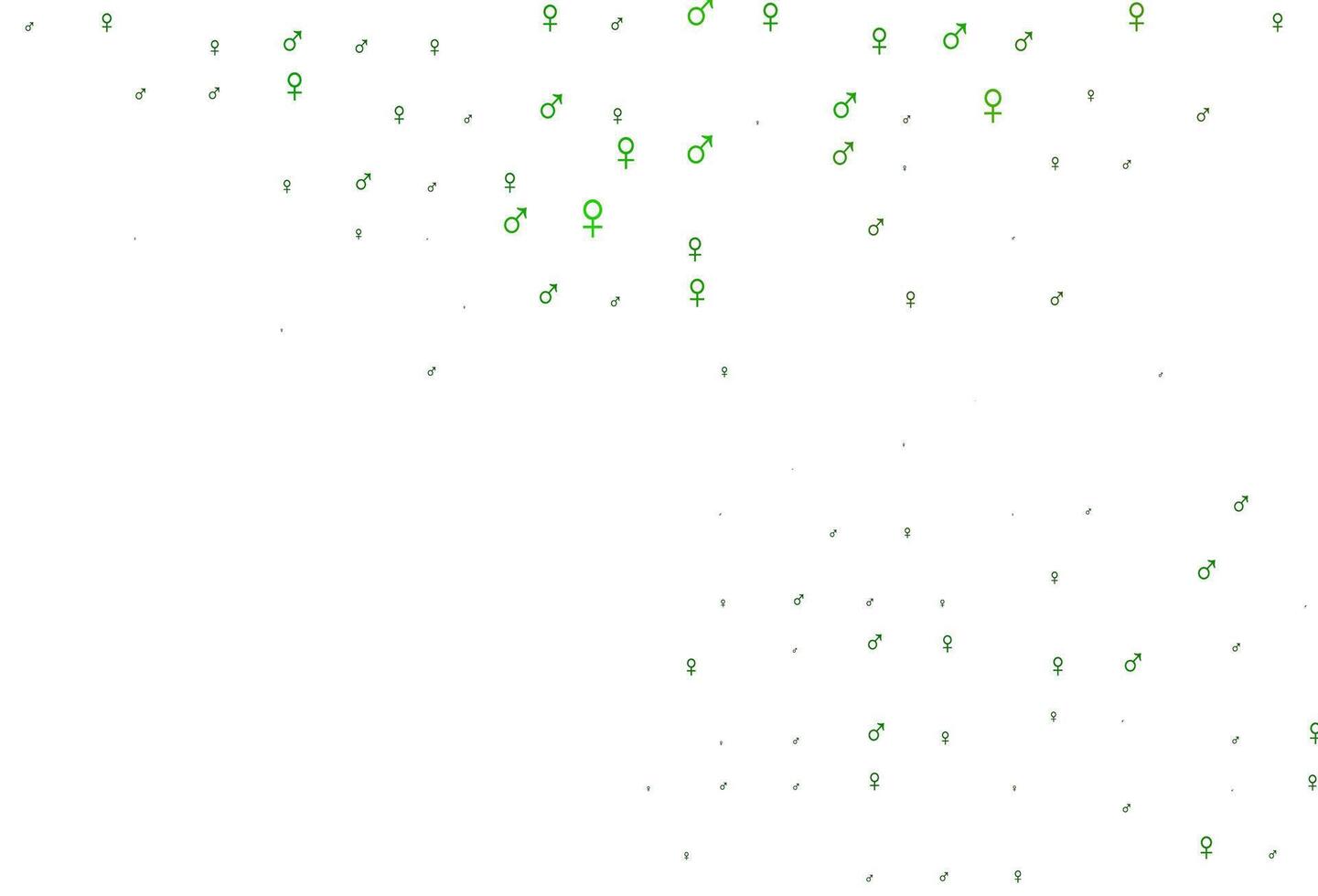 Light green vector template with man, woman symbols.