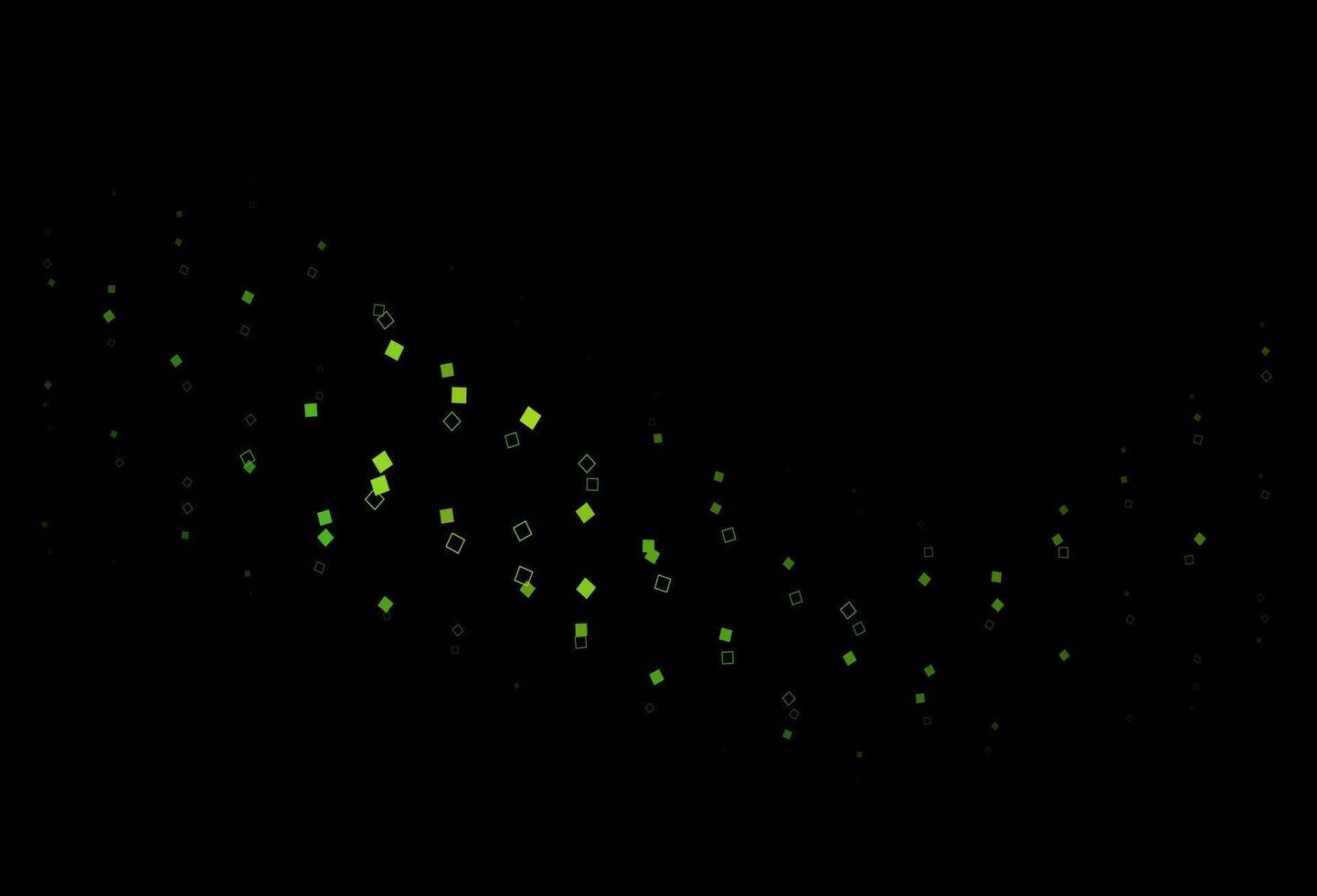 Dark Green vector pattern with crystals, rectangles.