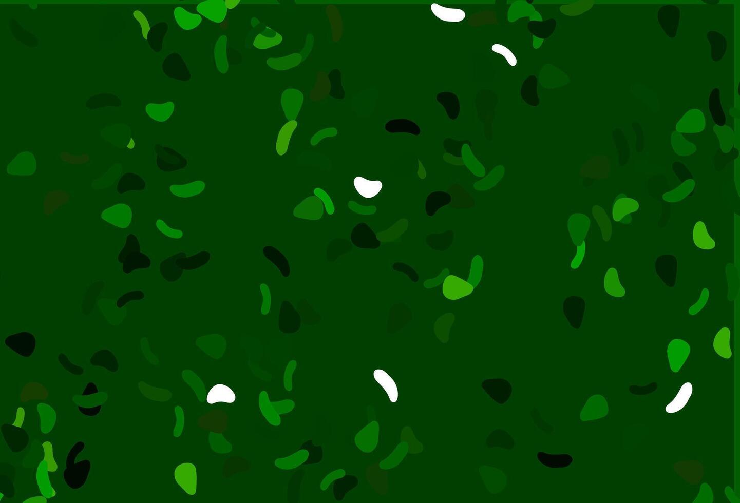 Light Green vector texture with random forms.