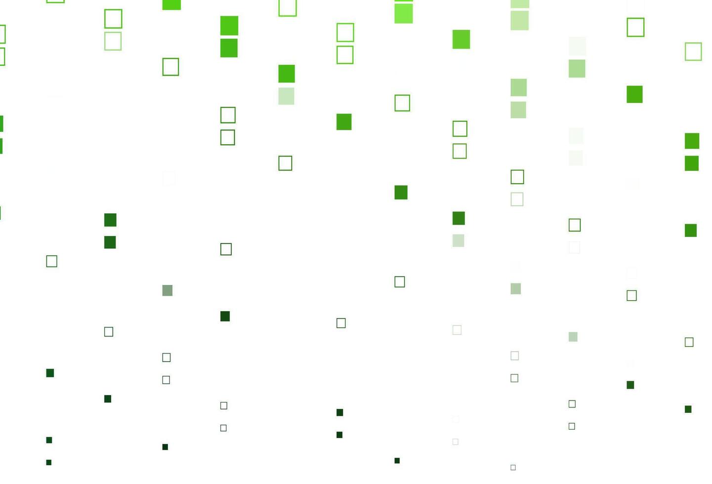 patrón vectorial verde claro con cristales, rectángulos. vector