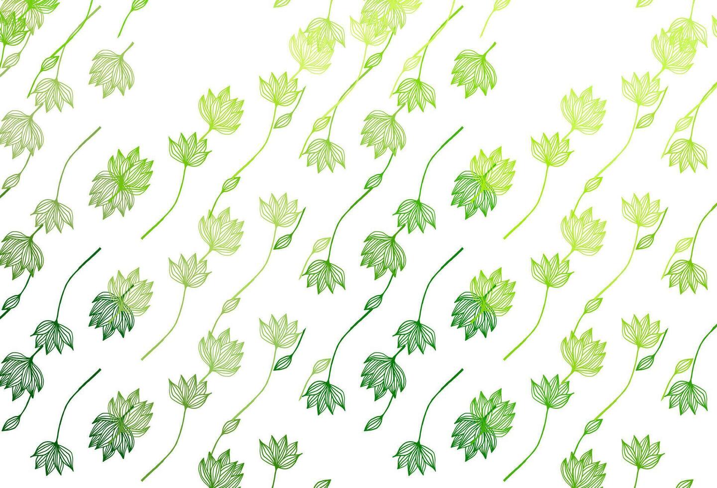 Light Green vector doodle pattern.