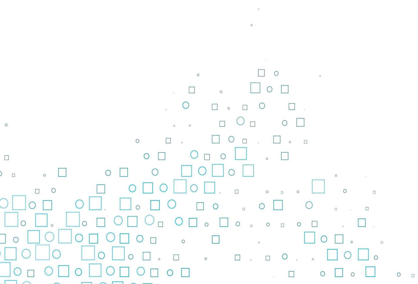 Light BLUE vector layout with circle spots, cubes.