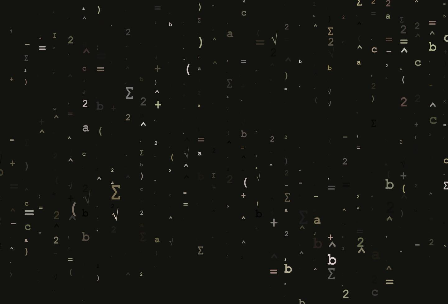 Light Green, Red vector texture with mathematic symbols.