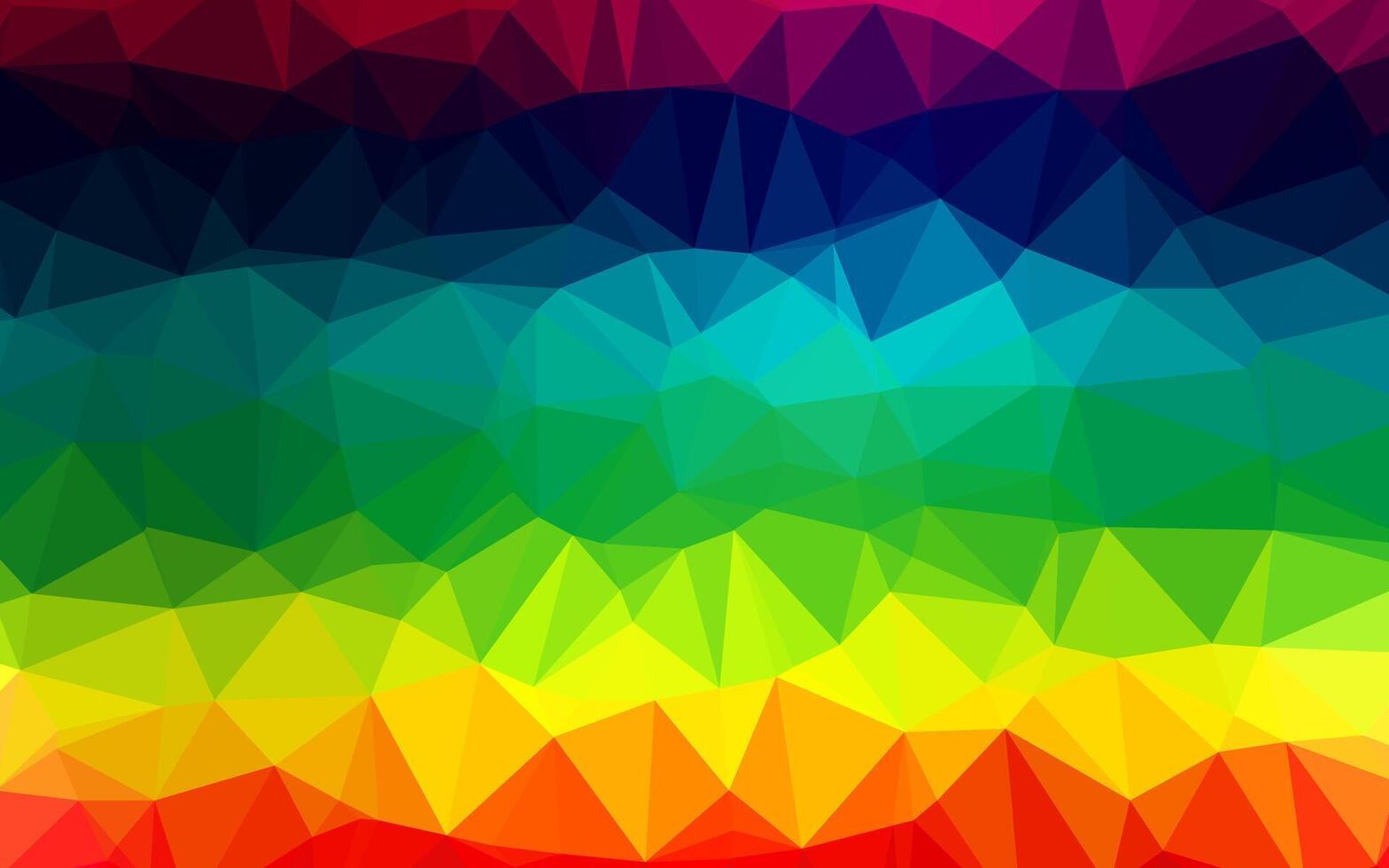 Fondo de mosaico abstracto de vector de arco iris multicolor oscuro.