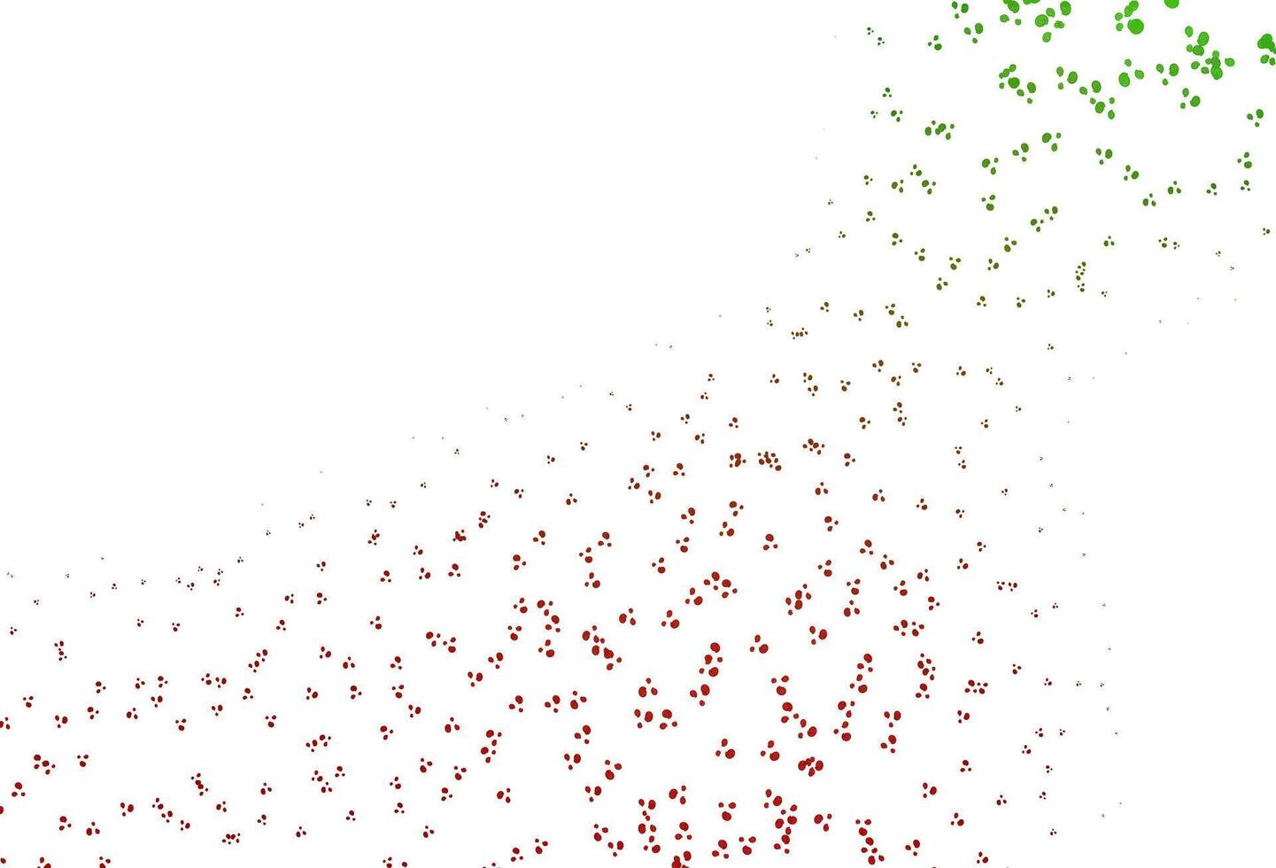 patrón de vector verde claro, rojo con líneas, óvalos.