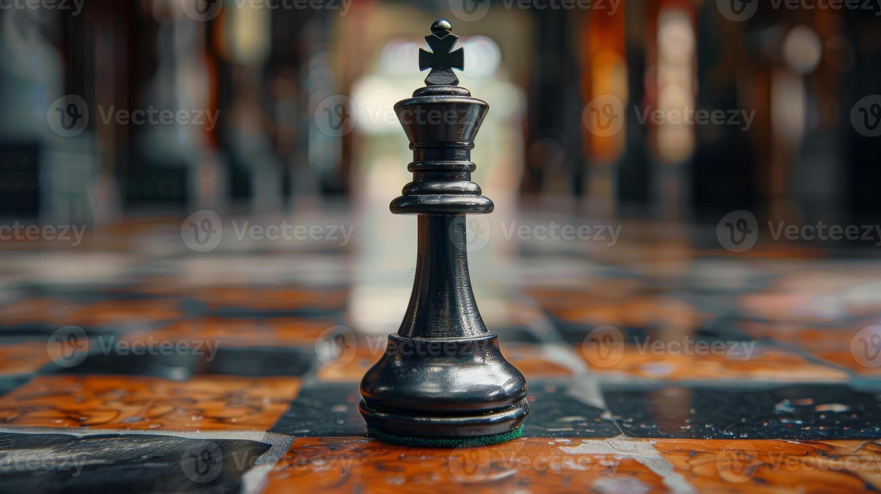 AI generated A chess piece symbolizing strategy or power photo